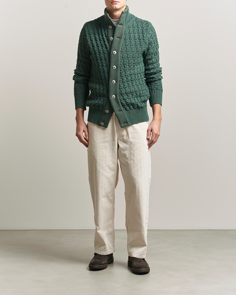 Heren | Truien | S.N.S. Herning | Stark Cardigan Machine Green