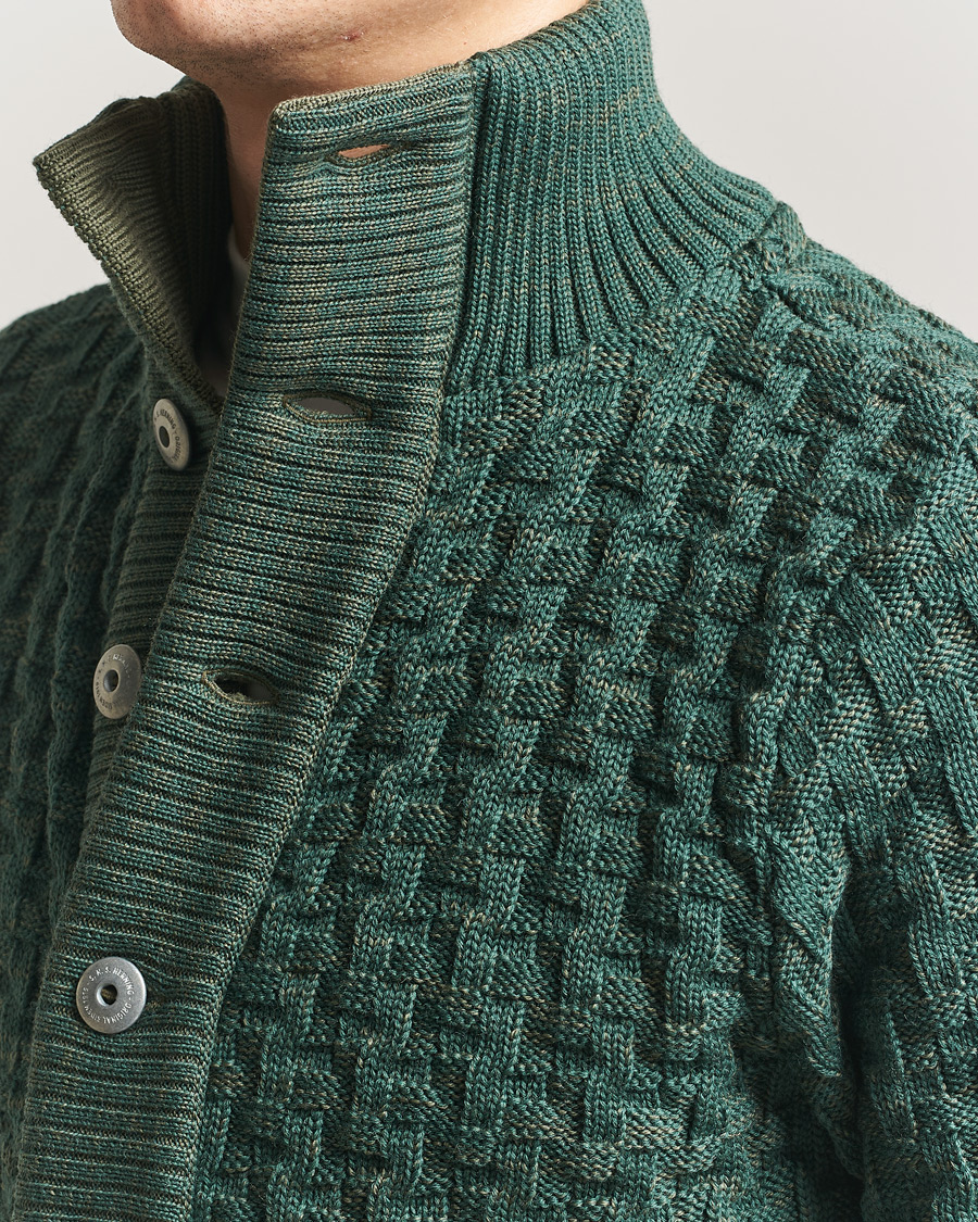 Heren | Truien | S.N.S. Herning | Stark Cardigan Machine Green
