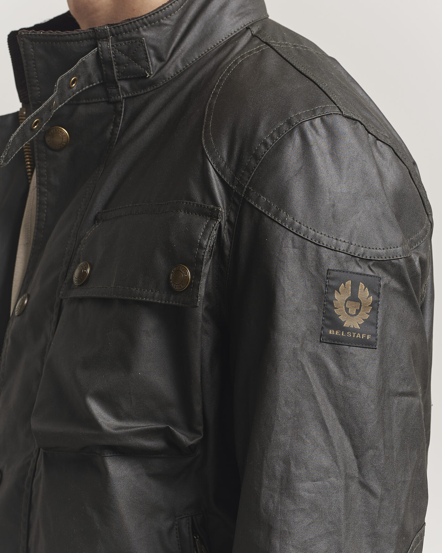 Heren | Jassen | Belstaff | Racemaster Waxed Jacket Faded Olive