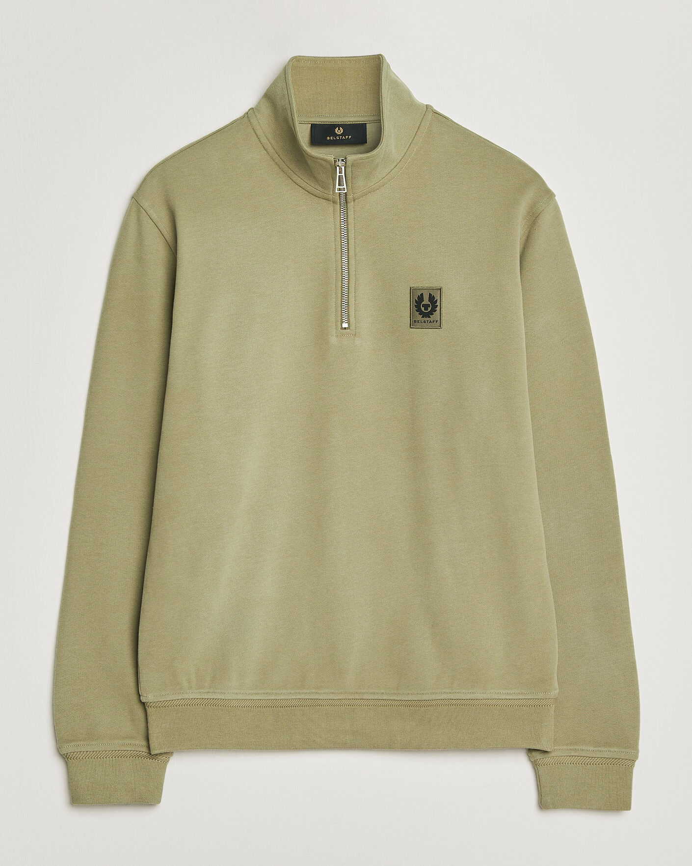Heren | Truien | Belstaff | Signature Half Zip Sweatshirt Fatigue Green
