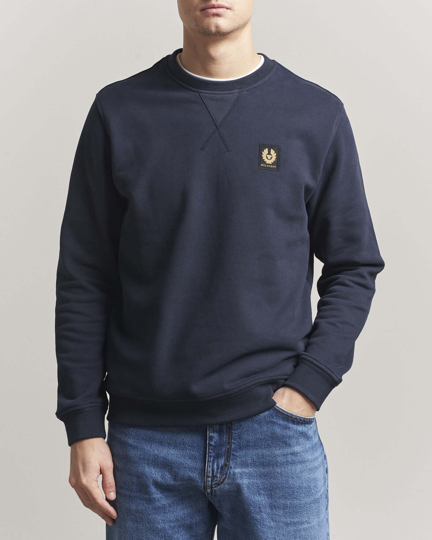 Heren | Truien | Belstaff | Signature Crew Neck Sweatshirt Dark Ink