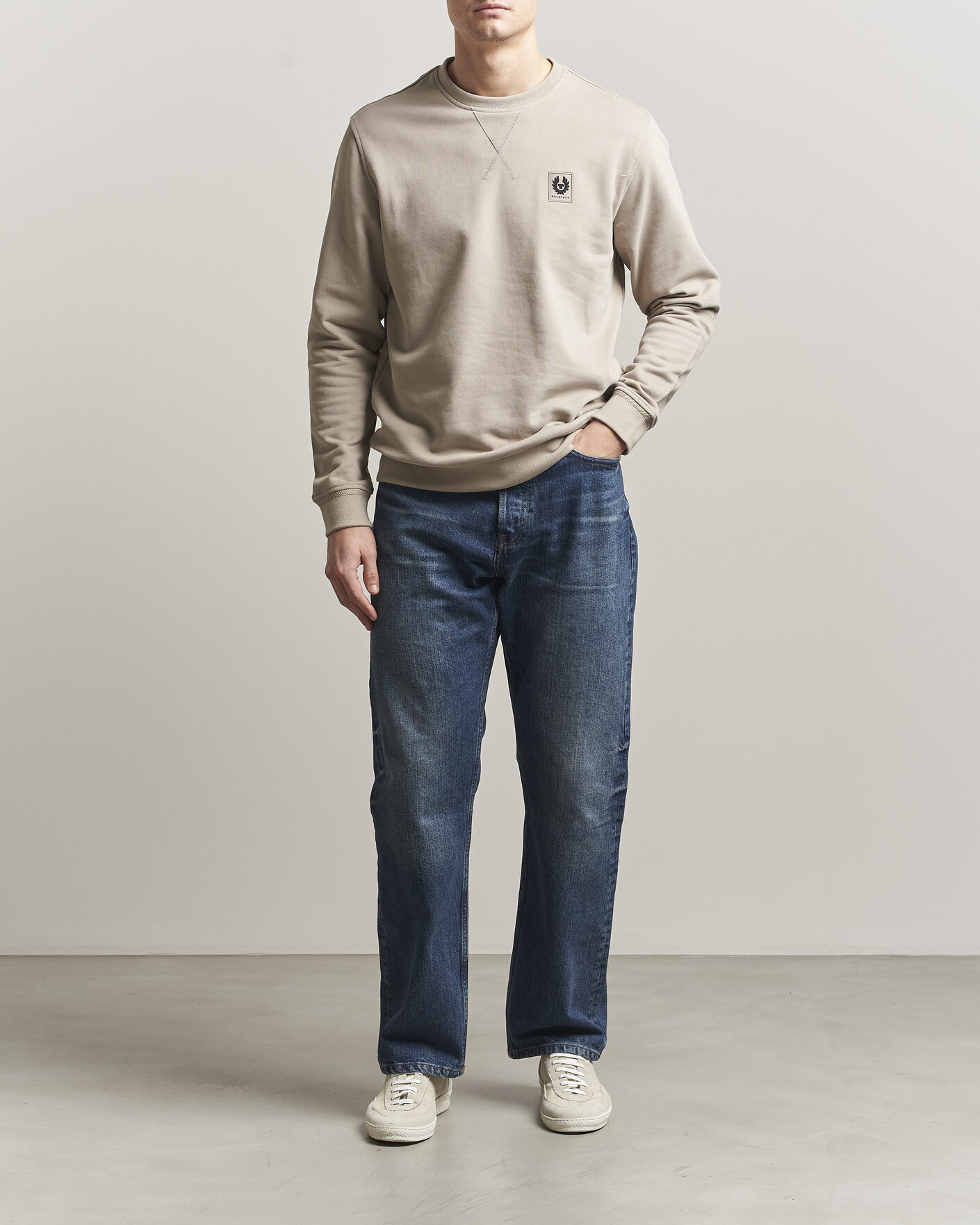 Heren | Truien | Belstaff | Signature Crew Neck Sweatshirt Dark Sand
