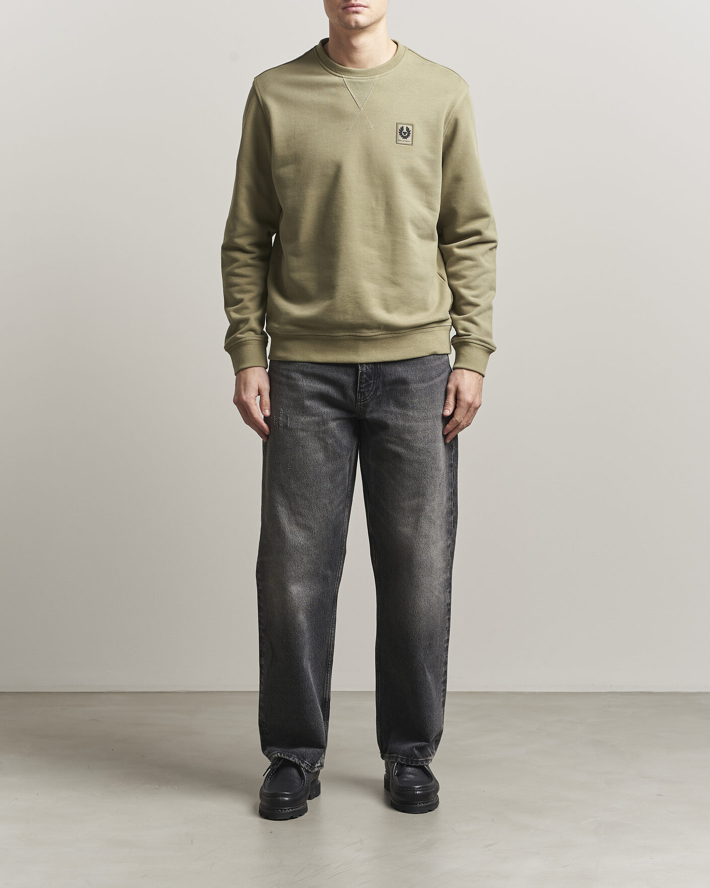 Heren | Truien | Belstaff | Signature Crew Neck Sweatshirt Fatigue Green