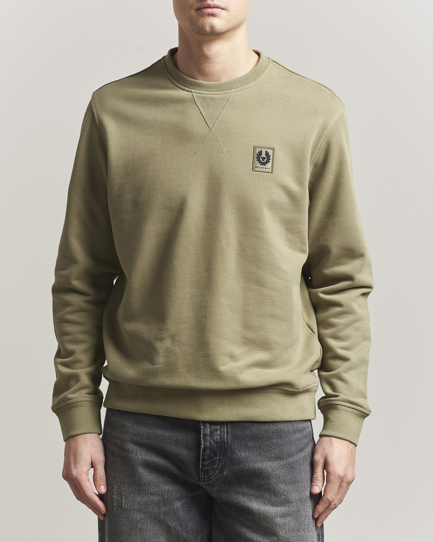 Heren | Truien | Belstaff | Signature Crew Neck Sweatshirt Fatigue Green