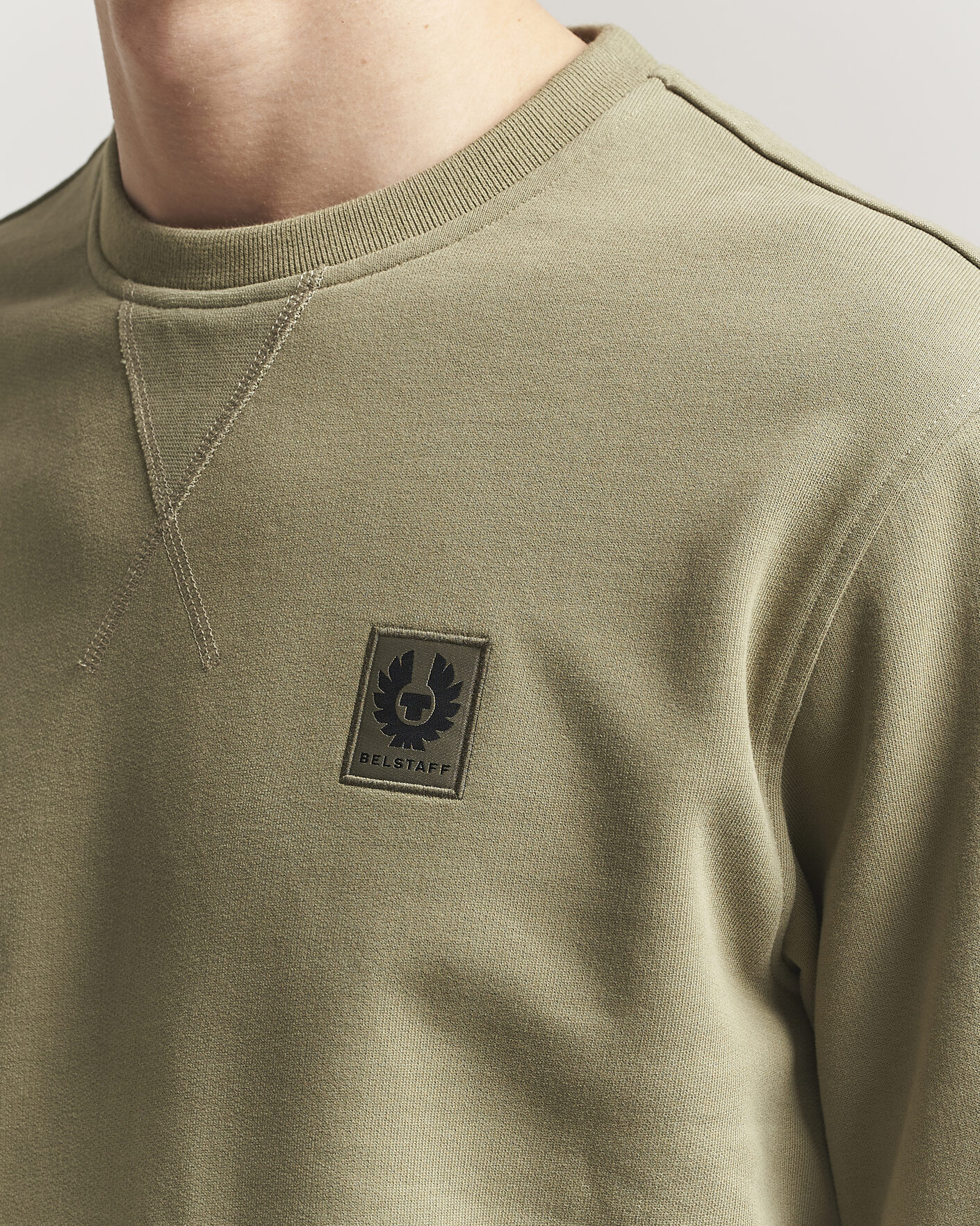 Heren | Truien | Belstaff | Signature Crew Neck Sweatshirt Fatigue Green