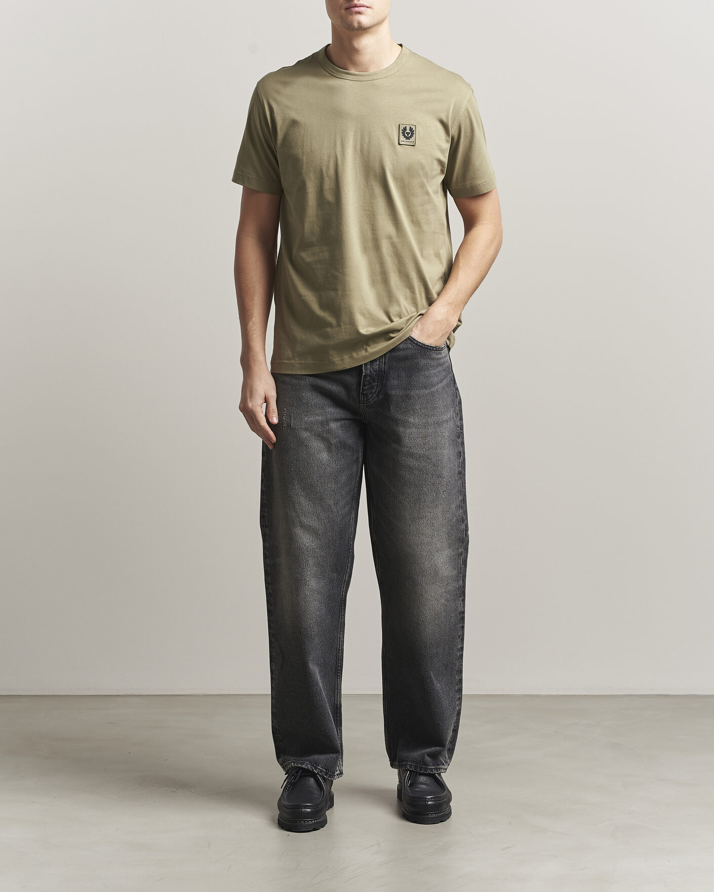 Heren | T-shirts | Belstaff | Signature Crew Neck T-Shirt Fatigue Green