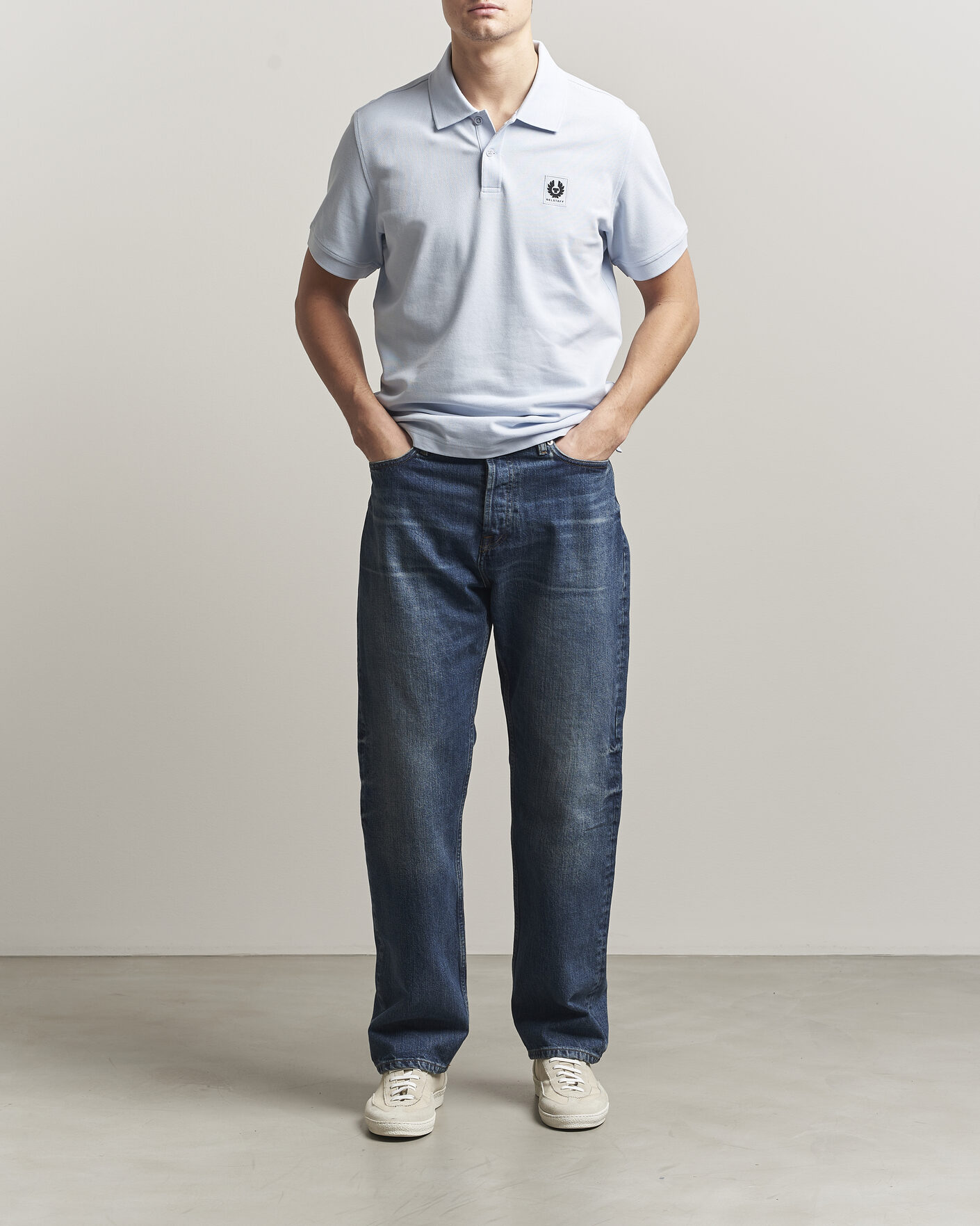Heren | Polo's | Belstaff | Signature Polo Sky Blue