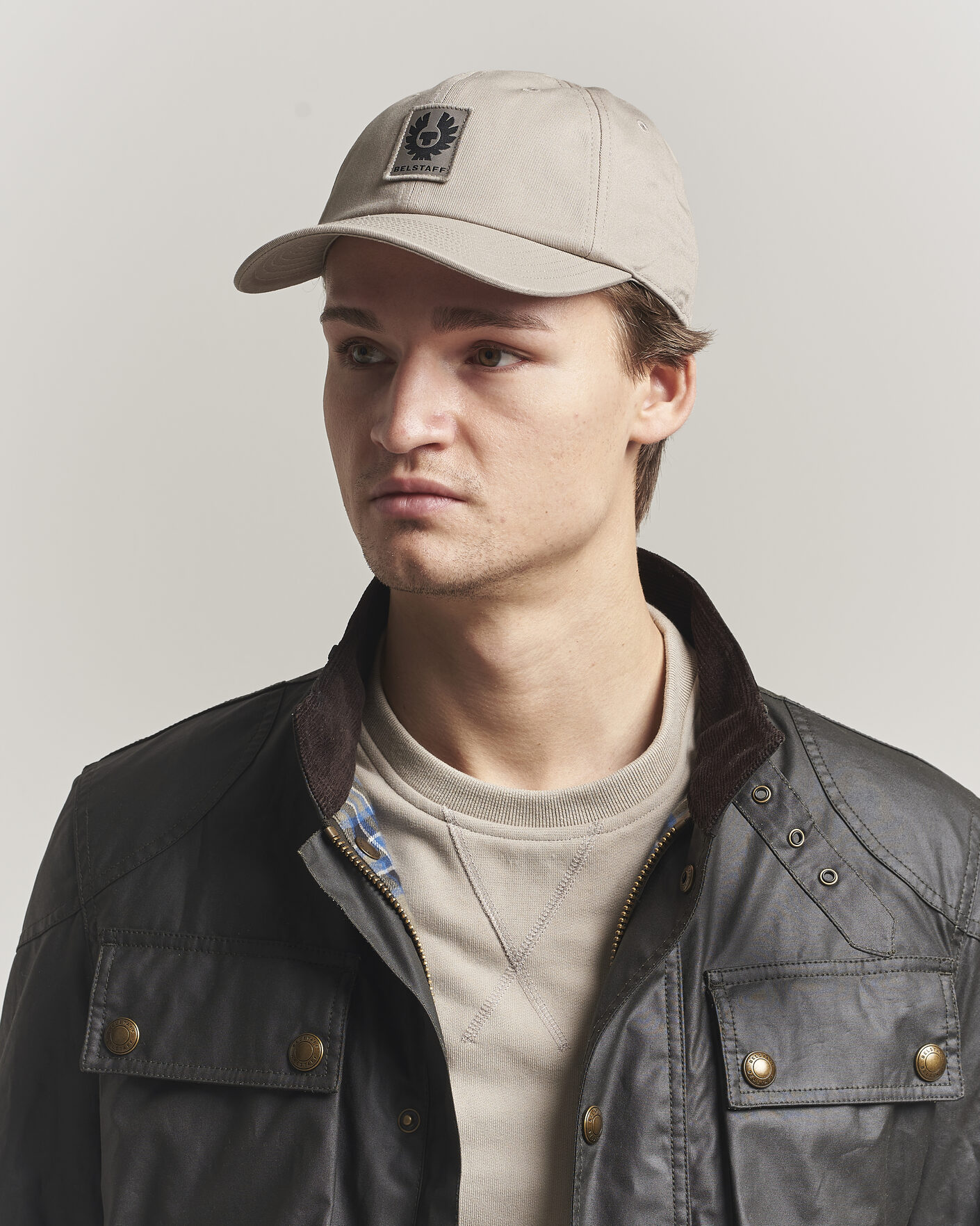 Heren | Hoeden en petten | Belstaff | Pheonix Logo Cap Dark Sand