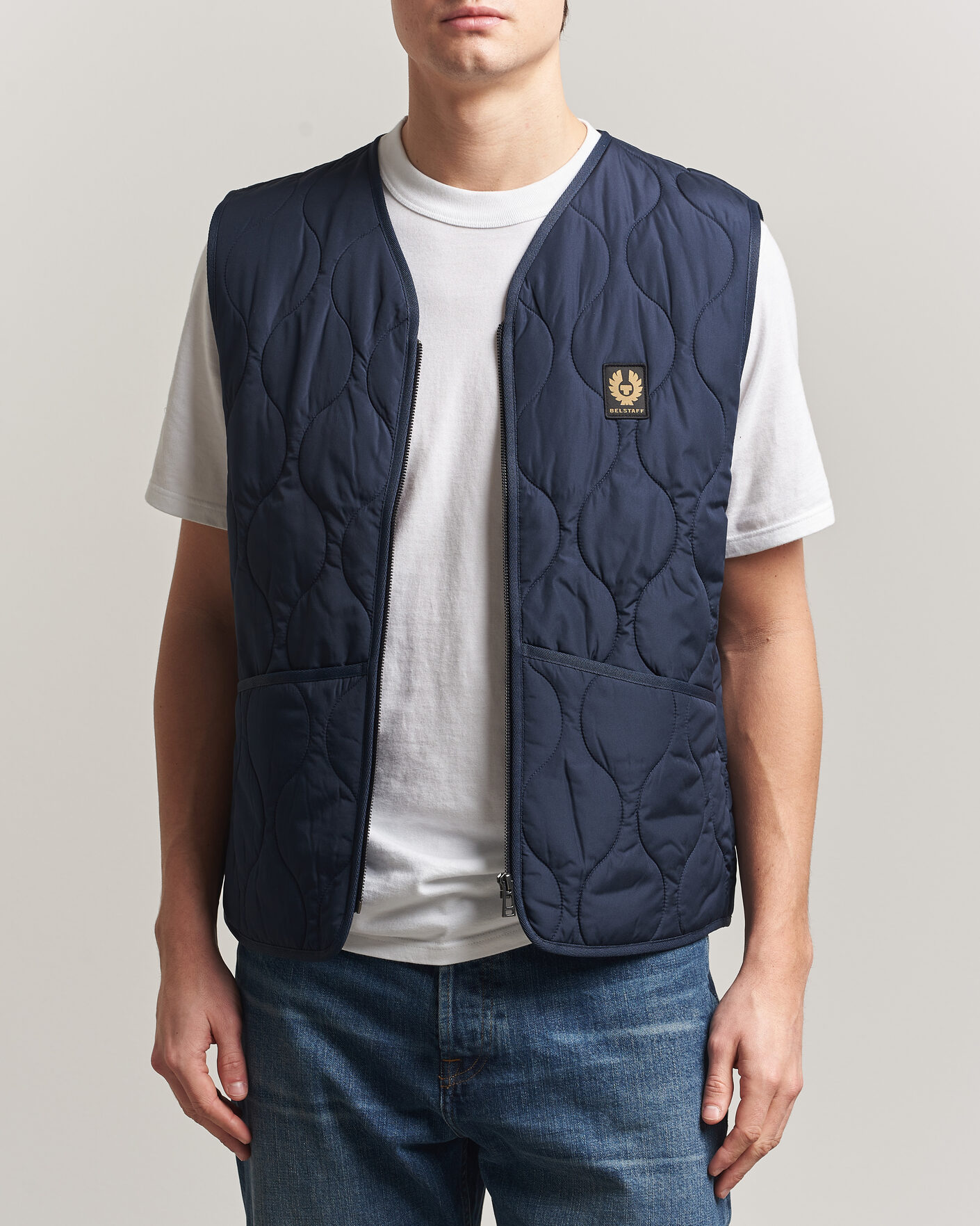 Heren | Gilets | Belstaff | Base Gilet Dark Ink