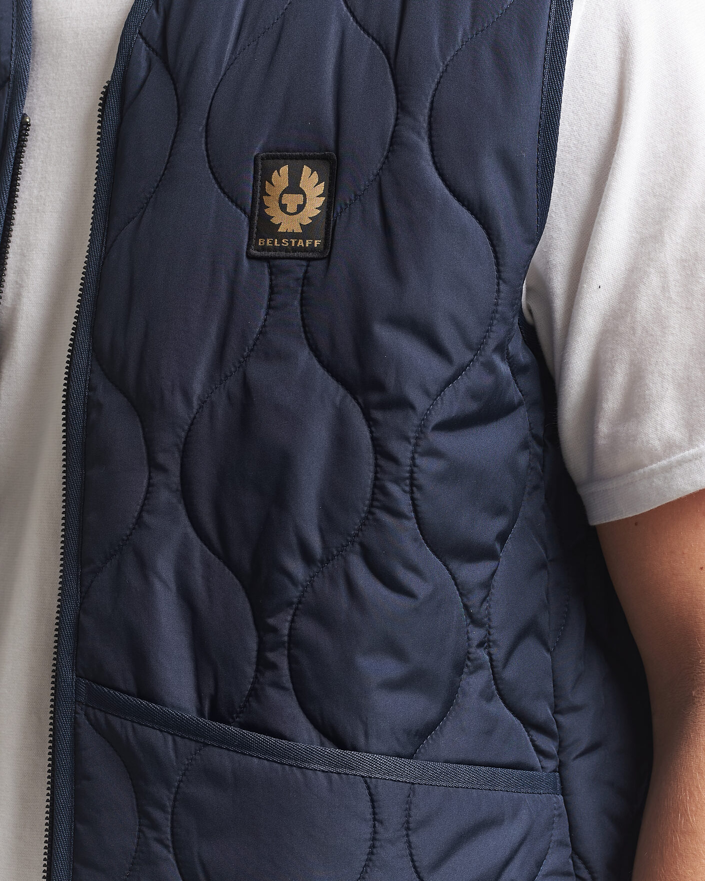 Heren | Gilets | Belstaff | Base Gilet Dark Ink