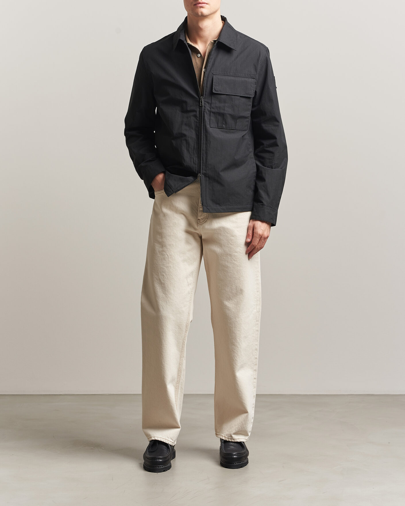 Heren | Overhemden | Belstaff | Cargo Overshirt Black