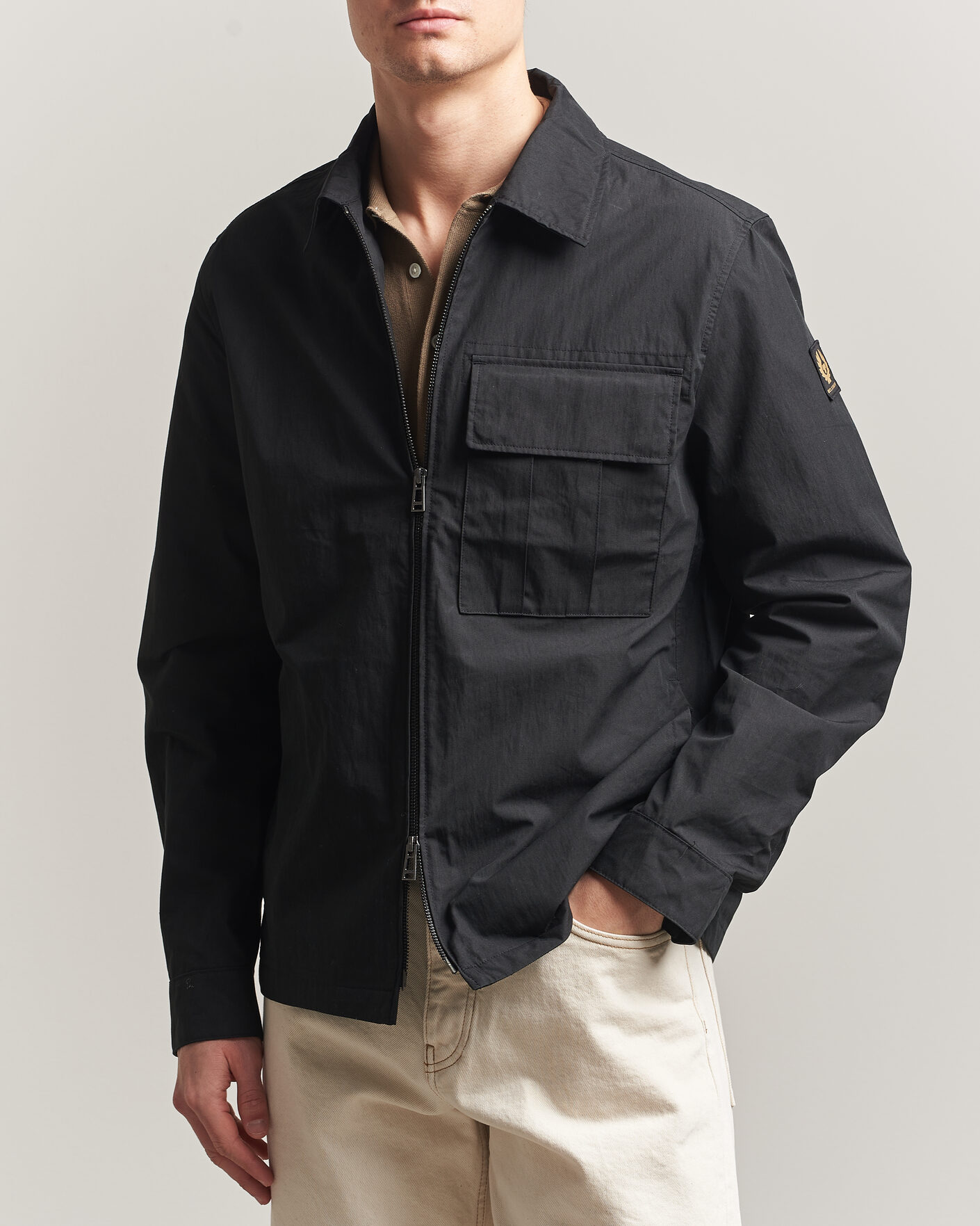 Heren | Overhemden | Belstaff | Cargo Overshirt Black