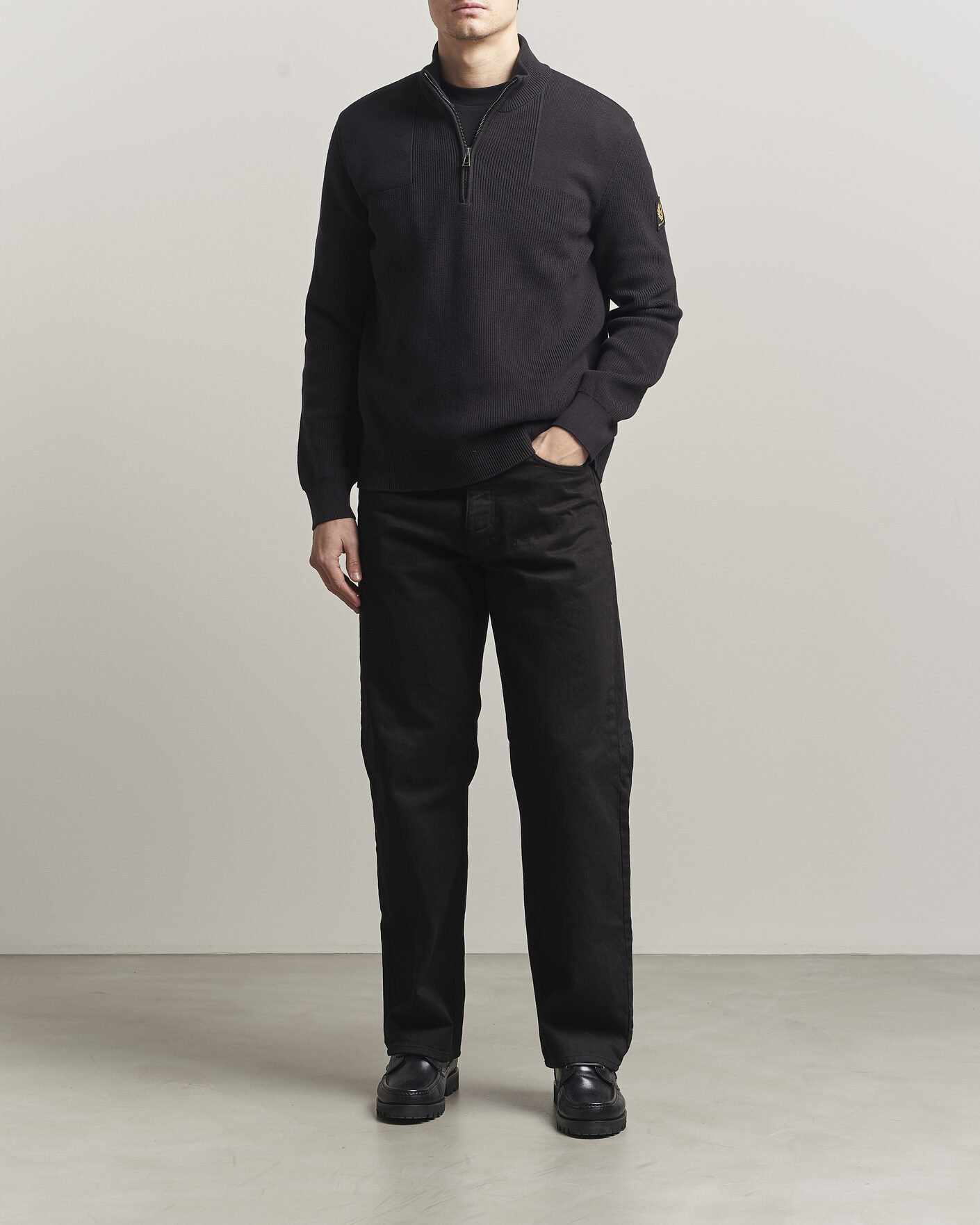 Heren | Truien | Belstaff | Commander Half Zip Black