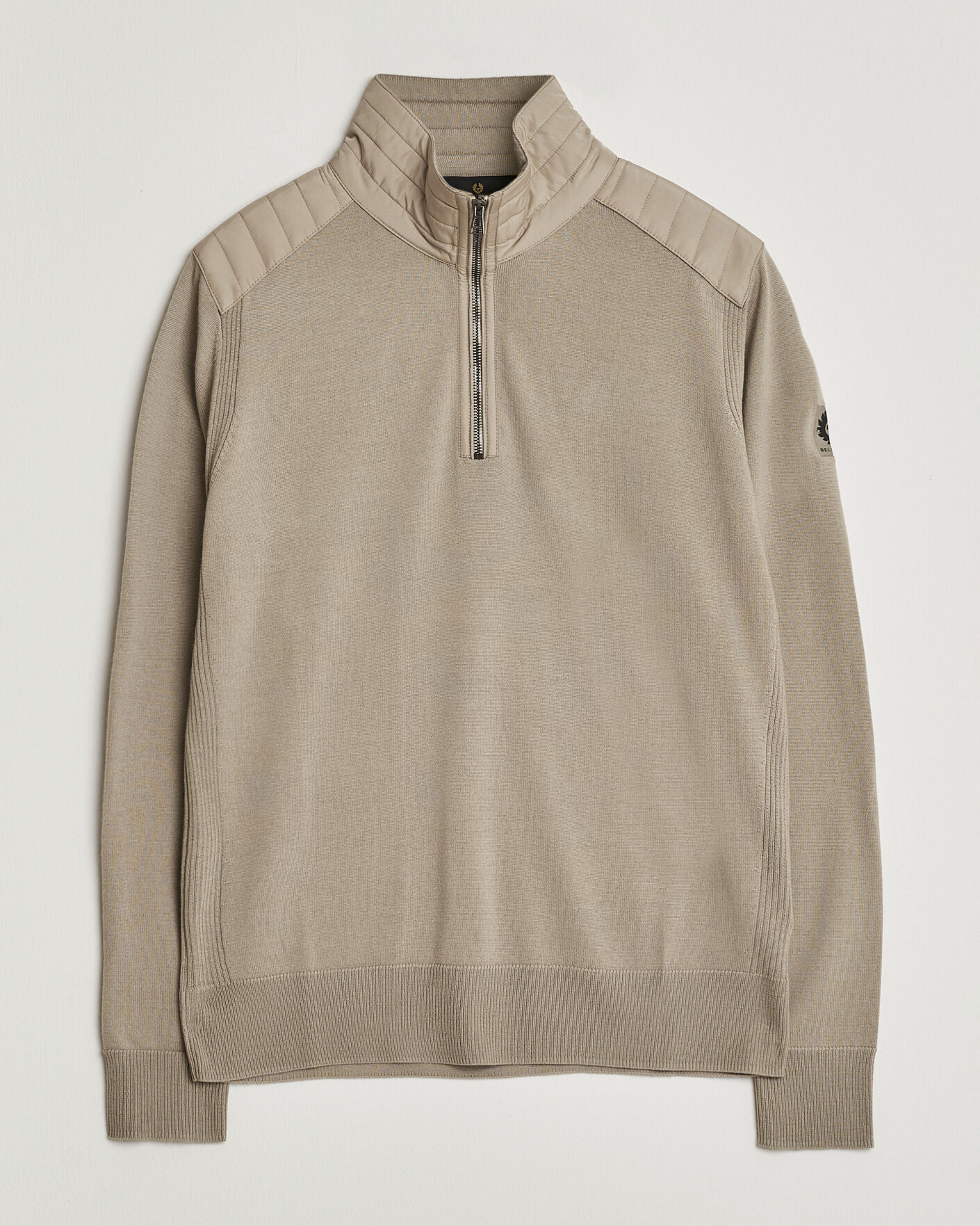 Heren | Truien | Belstaff | Klimington Knitted Half Zip Dark Sand