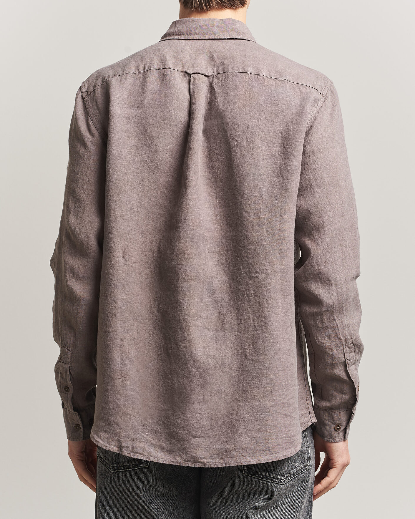 Heren | Overhemden | Belstaff | Scale Linen Shirt Asphalt