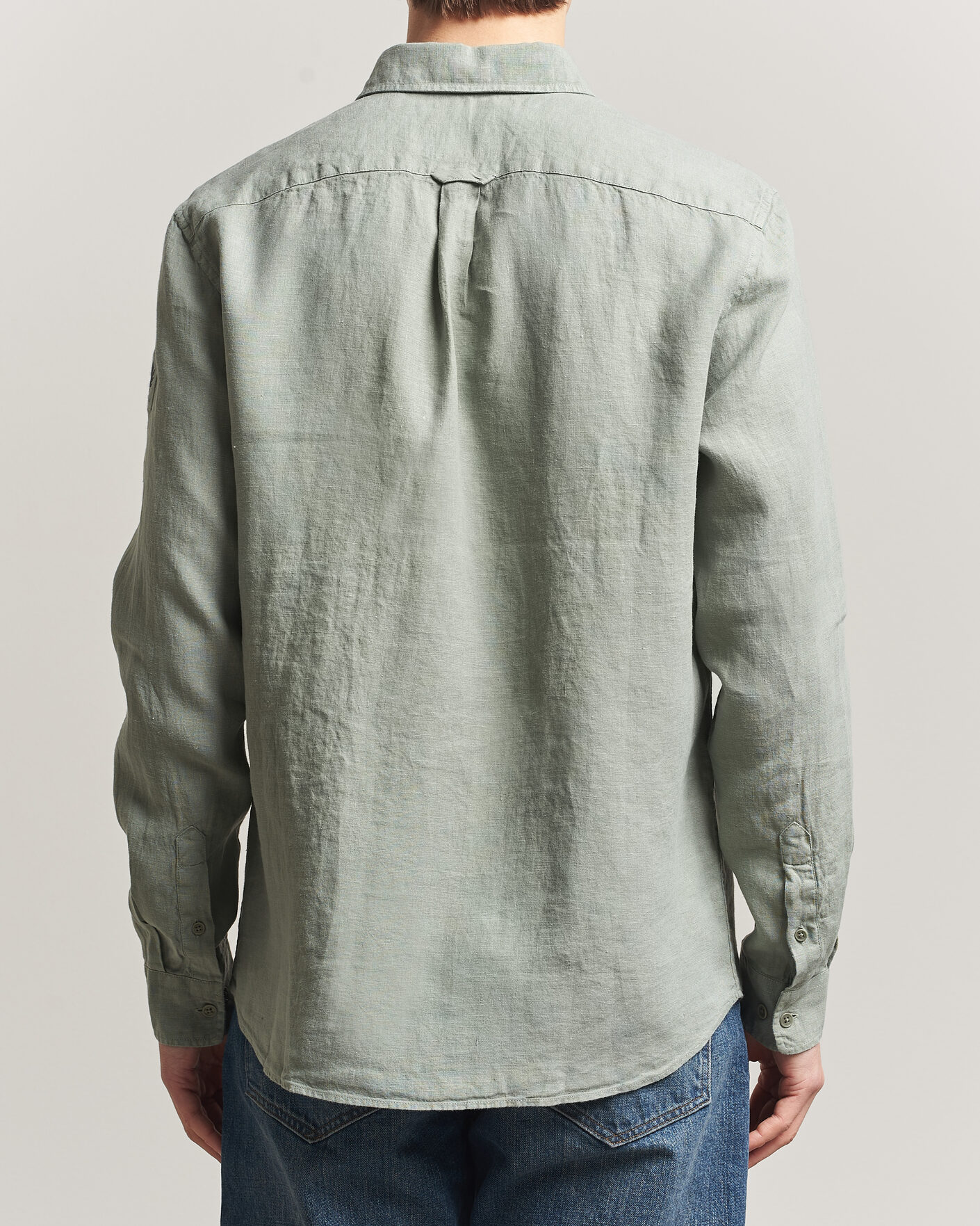 Heren | Overhemden | Belstaff | Scale Linen Shirt Lichen