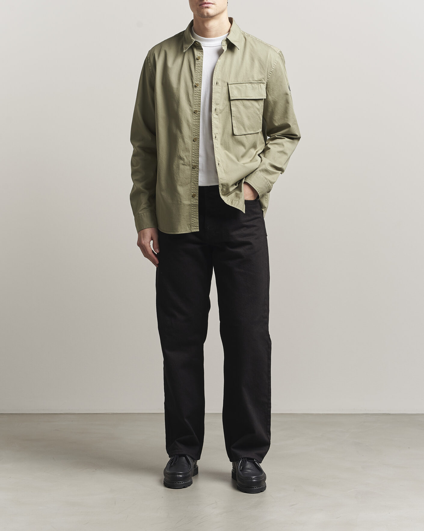 Heren | Overhemden | Belstaff | Scale Pocket Shirt Fatigue Green
