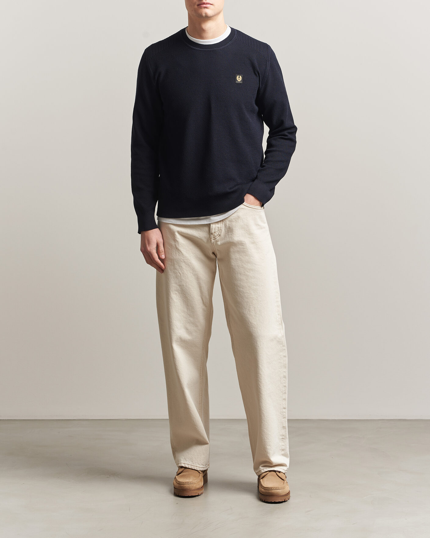 Heren | Truien | Belstaff | Coast Knitted Crew Neck Dark Ink