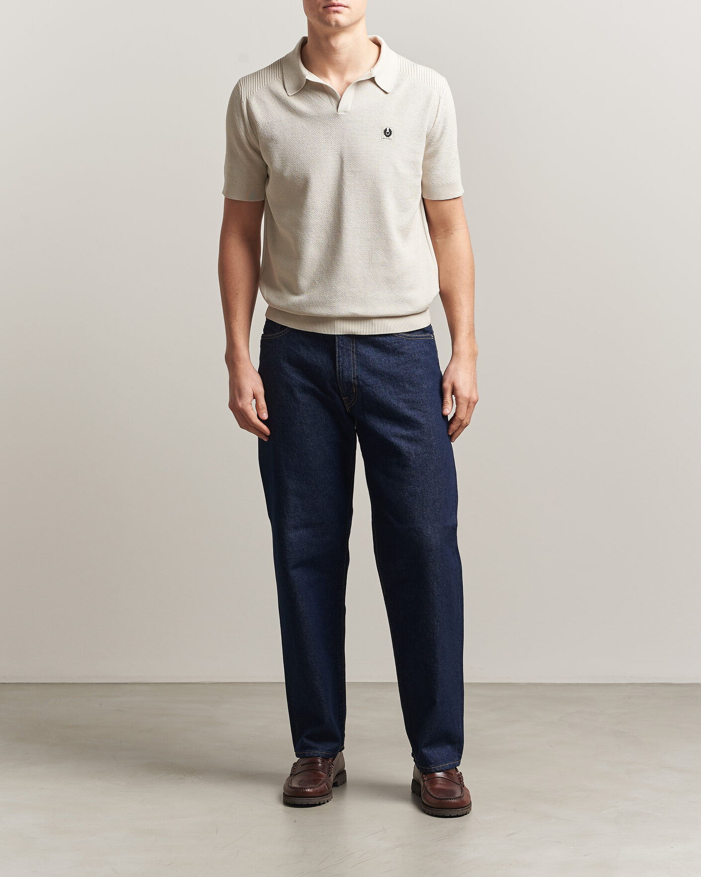 Heren | Polo's | Belstaff | Coast Knitted Polo Silver Birch