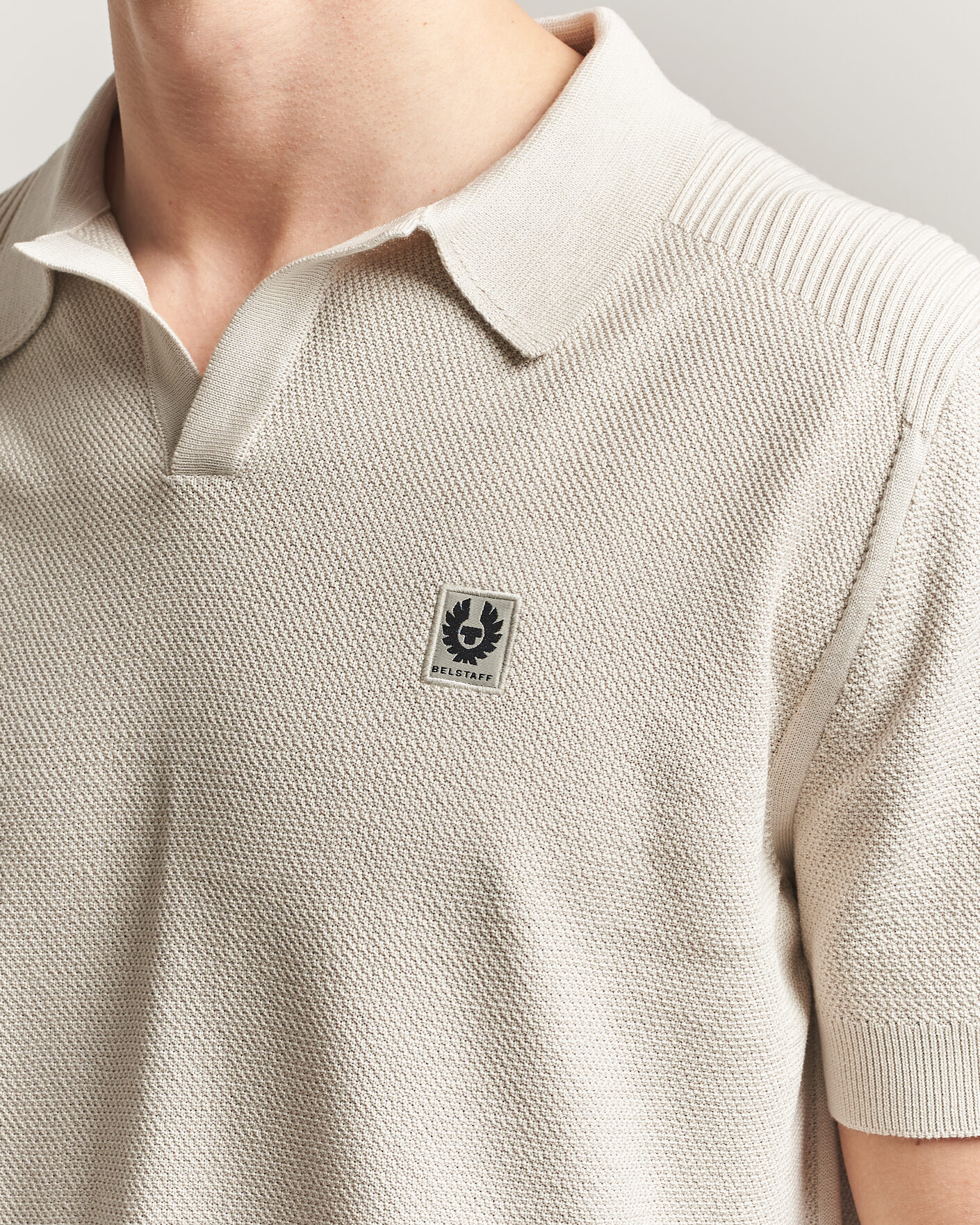 Heren | Polo's | Belstaff | Coast Knitted Polo Silver Birch