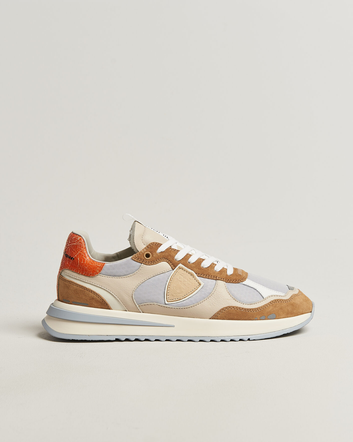 Heren | Sneakers | Philippe Model | Olympique Running Sneaker Grey/Brown