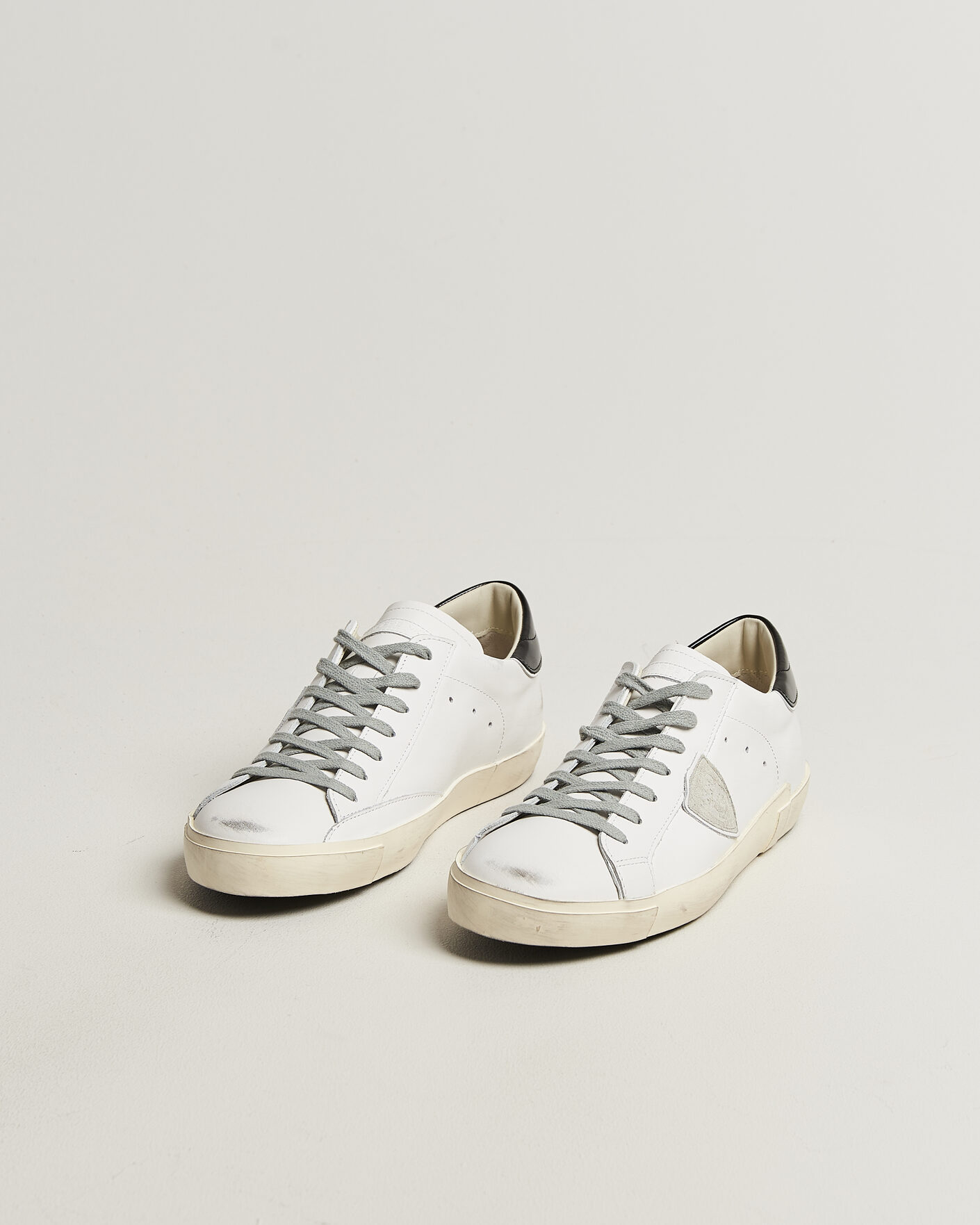 Heren | Sneakers | Philippe Model | PRSX Low Top Canvas Mix Sneaker White/Black