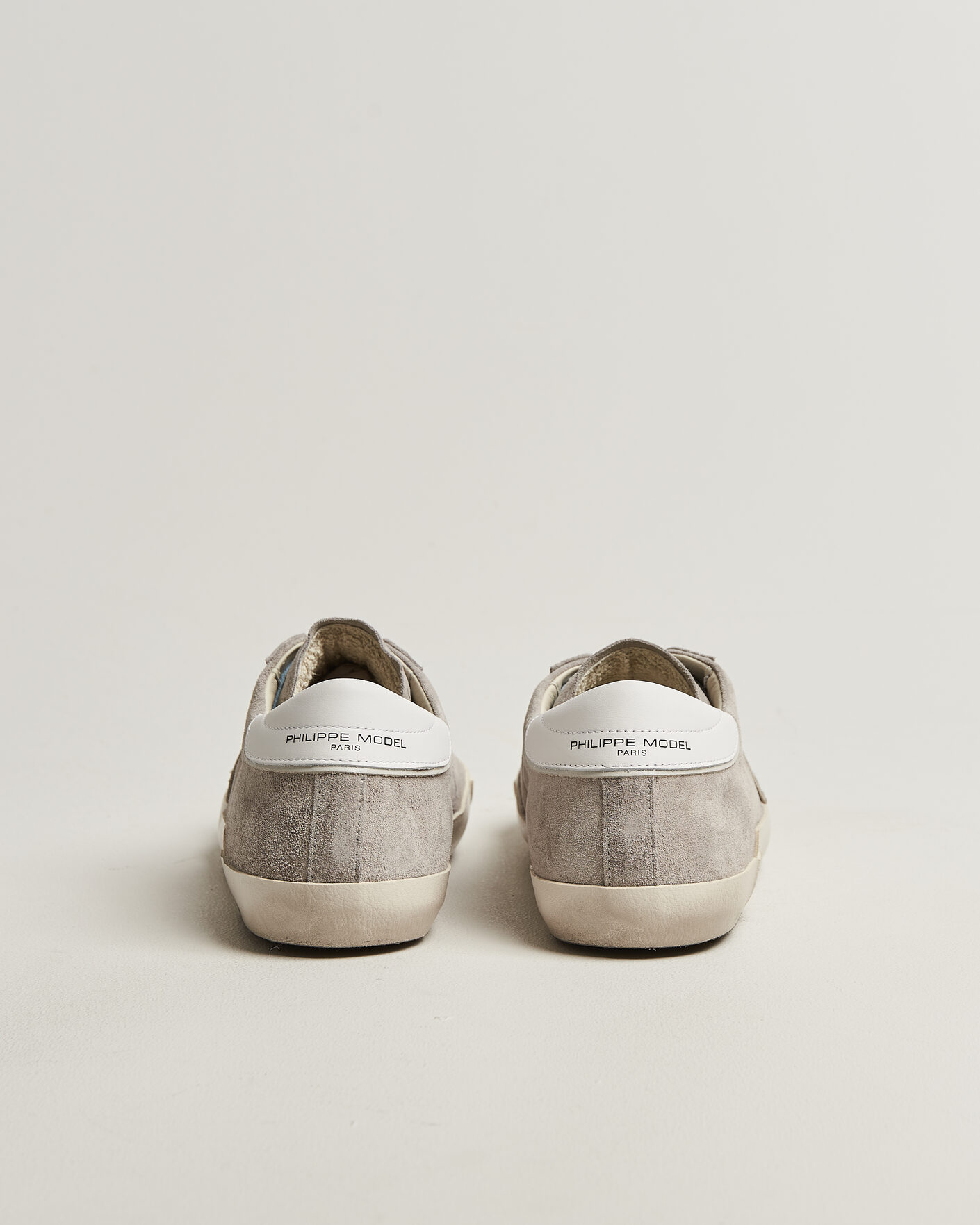 Heren | Sneakers | Philippe Model | PRSX Low Top Canvas Mix Sneaker Grey/White