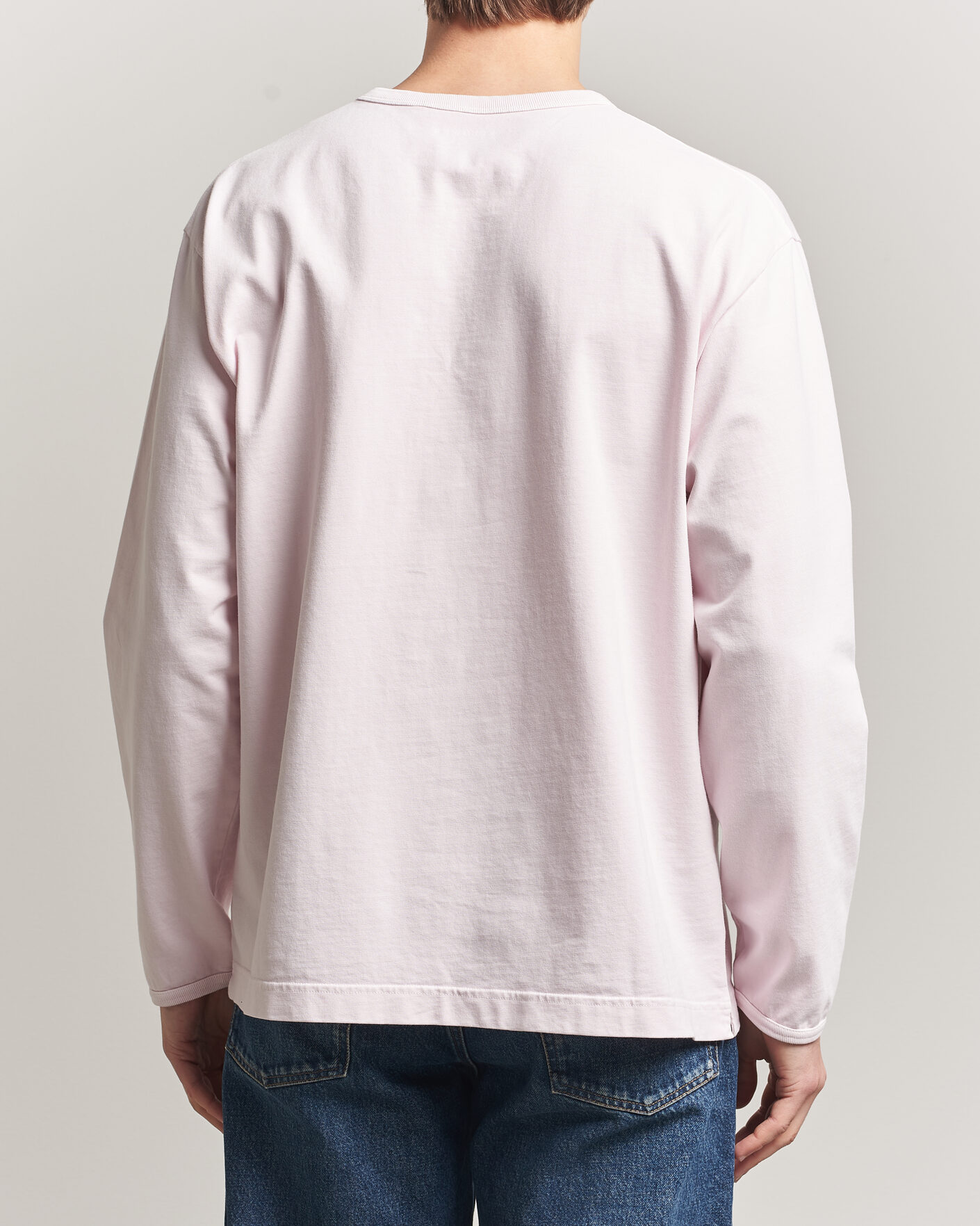 Heren | T-shirts | Sunflower | Heavy Jersey Long Sleeve T-Shirt Pink