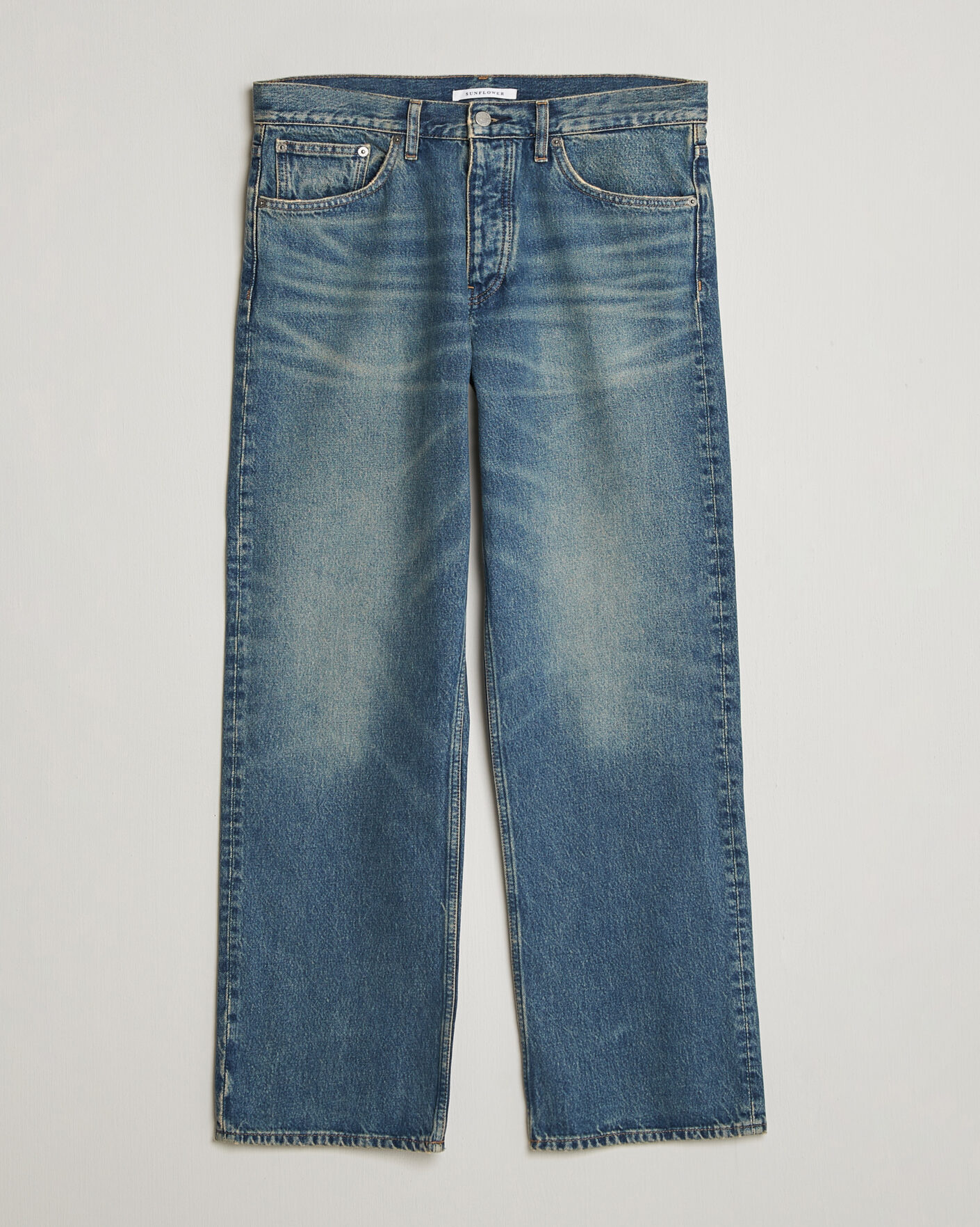 Heren | Jeans | Sunflower | Loose Jeans Dark Blue Vintage