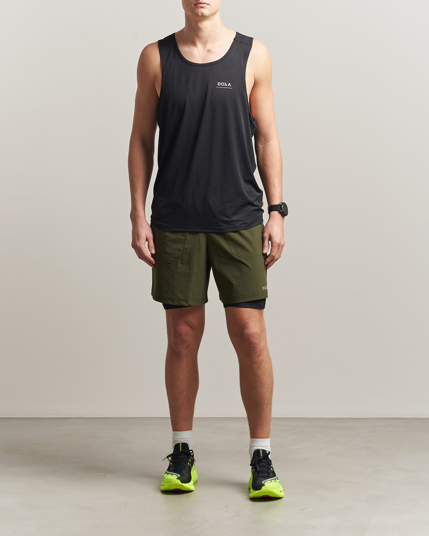 Heren | T-shirts | DOXA | Rerun Singlet Black