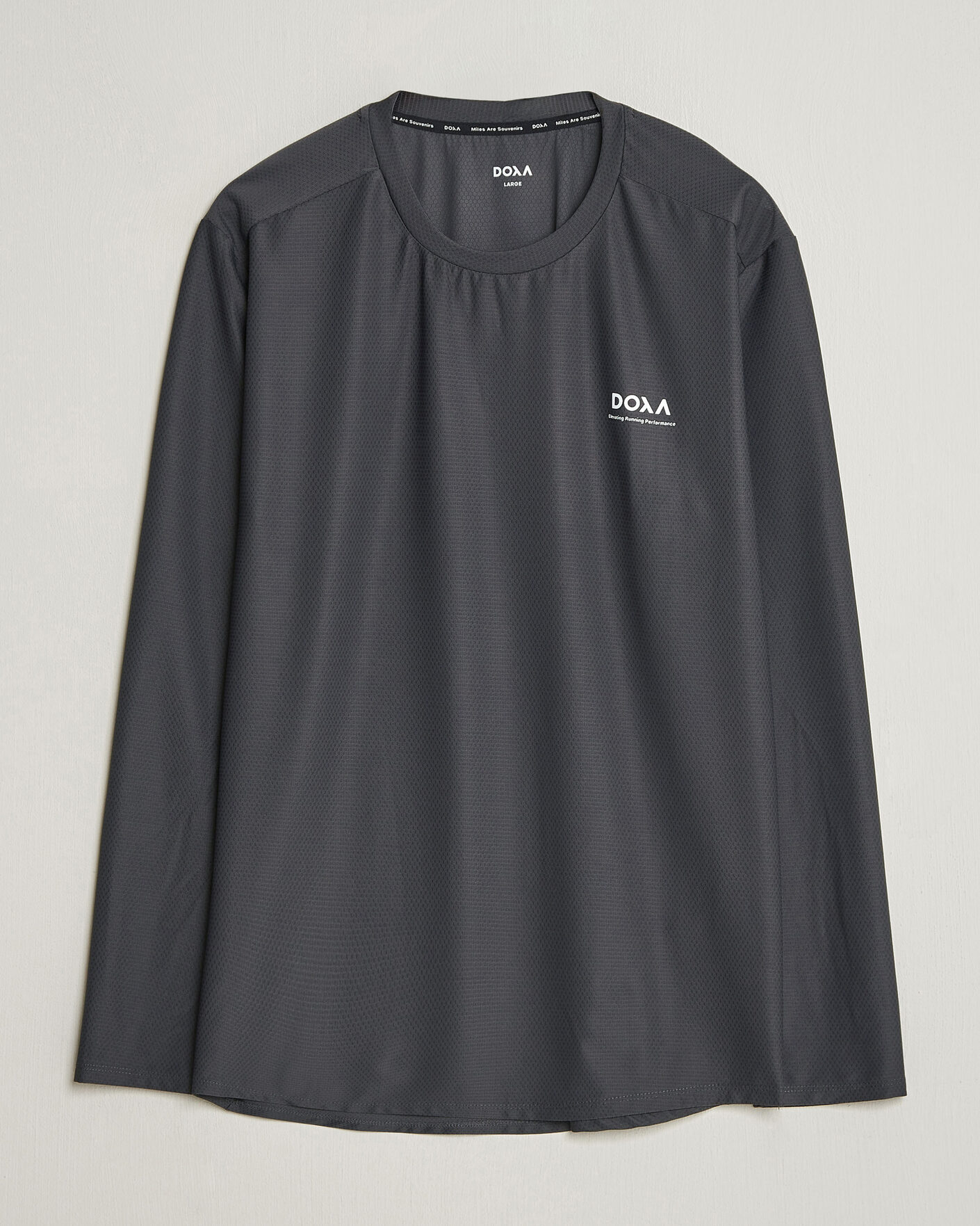 Heren | T-shirts | DOXA | Rerun Long Sleeve T-Shirt Raven