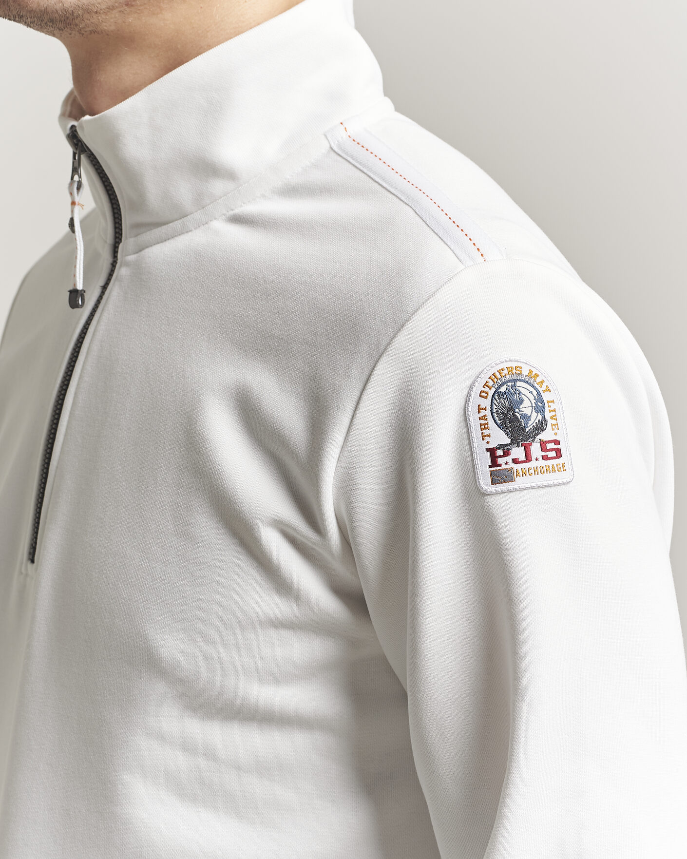 Heren | Truien | Parajumpers | Broad Peak Super Easy Half Zip White