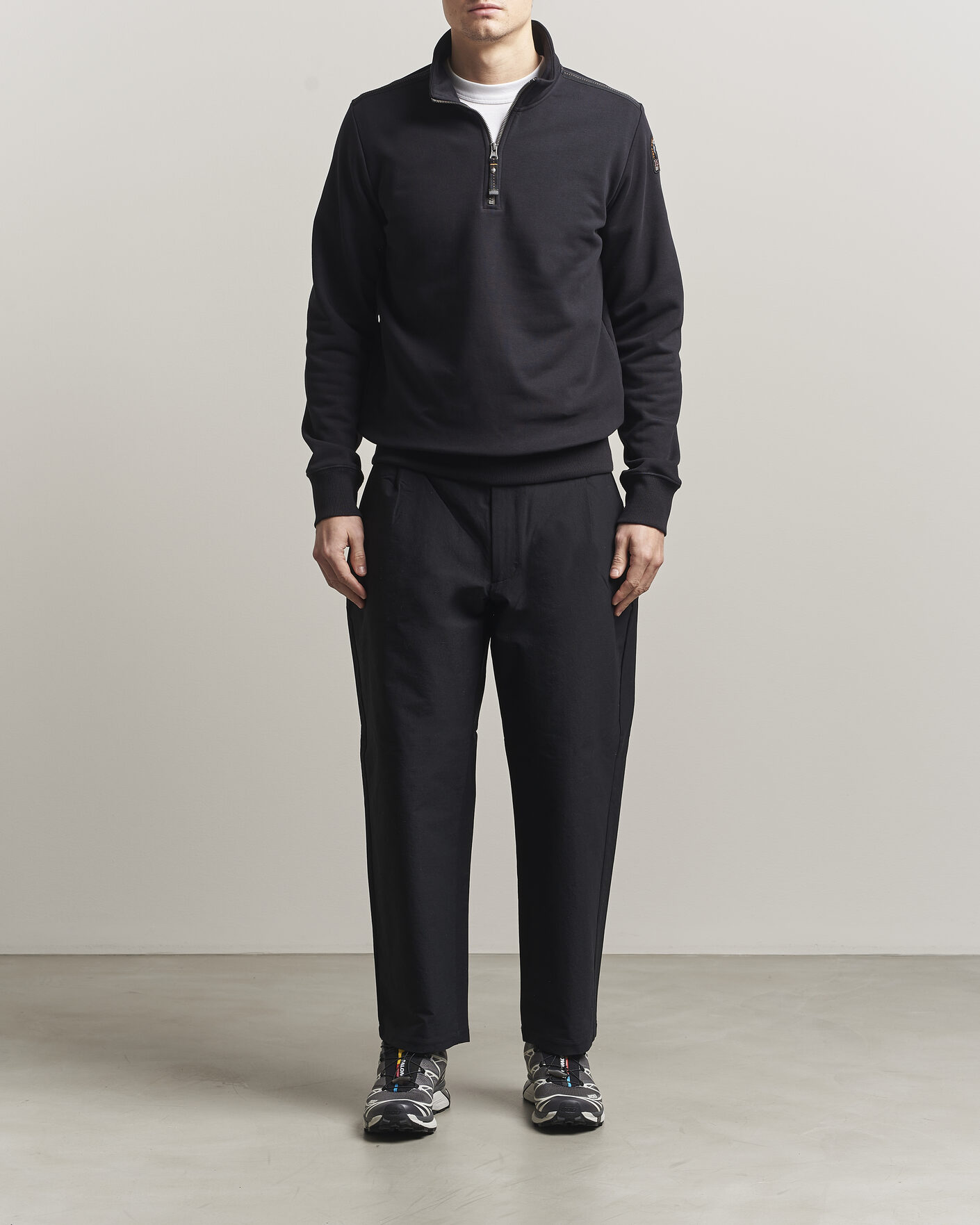 Heren | Truien | Parajumpers | Broad Peak Super Easy Half Zip Black