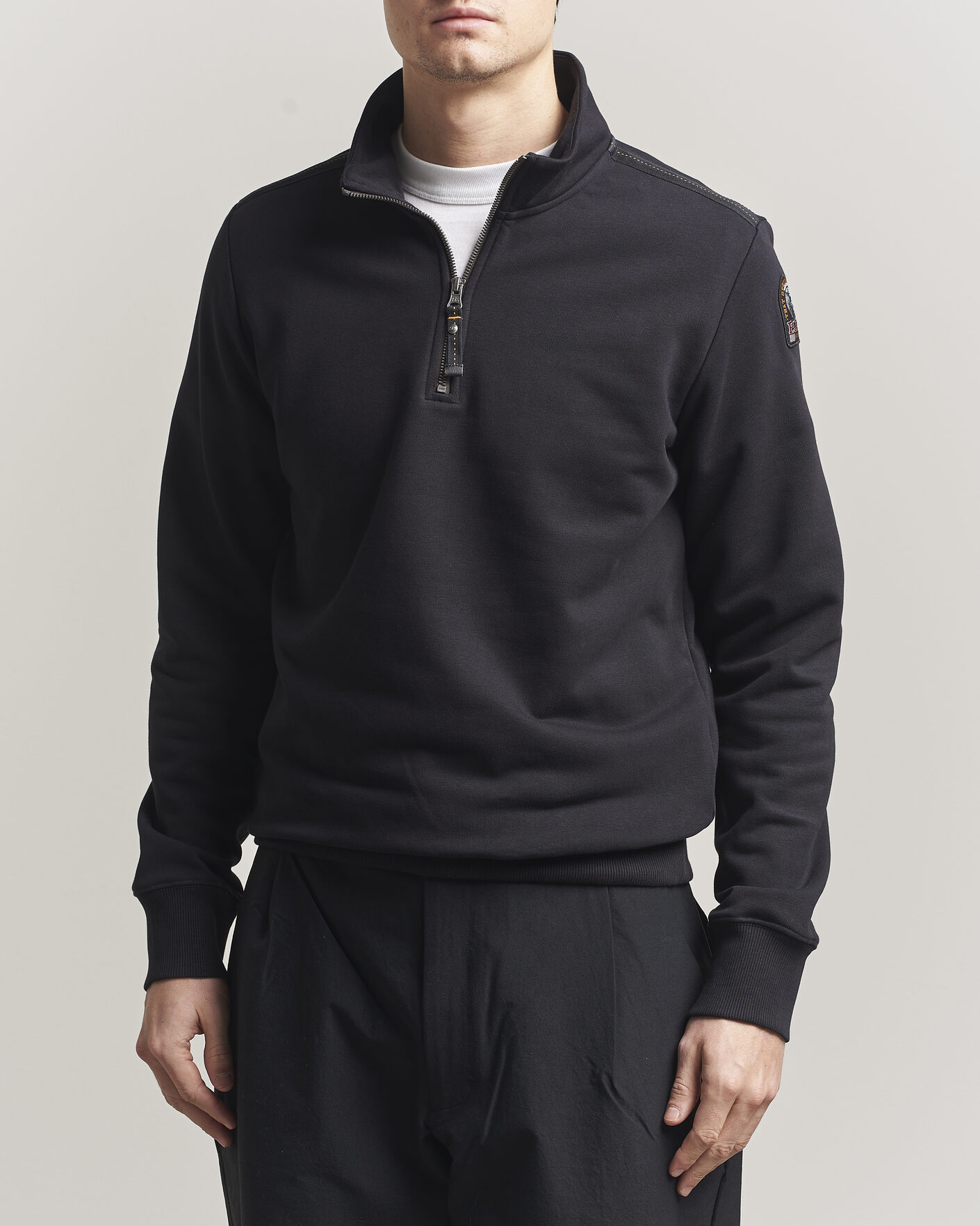 Heren | Truien | Parajumpers | Broad Peak Super Easy Half Zip Black