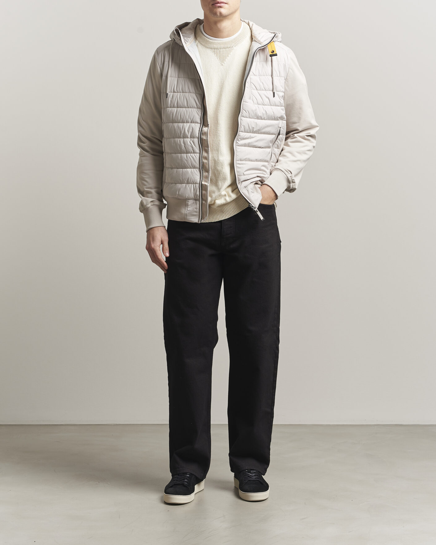 Heren | Jassen | Parajumpers | Ivor Hybrid Hooded Jacket Pelican