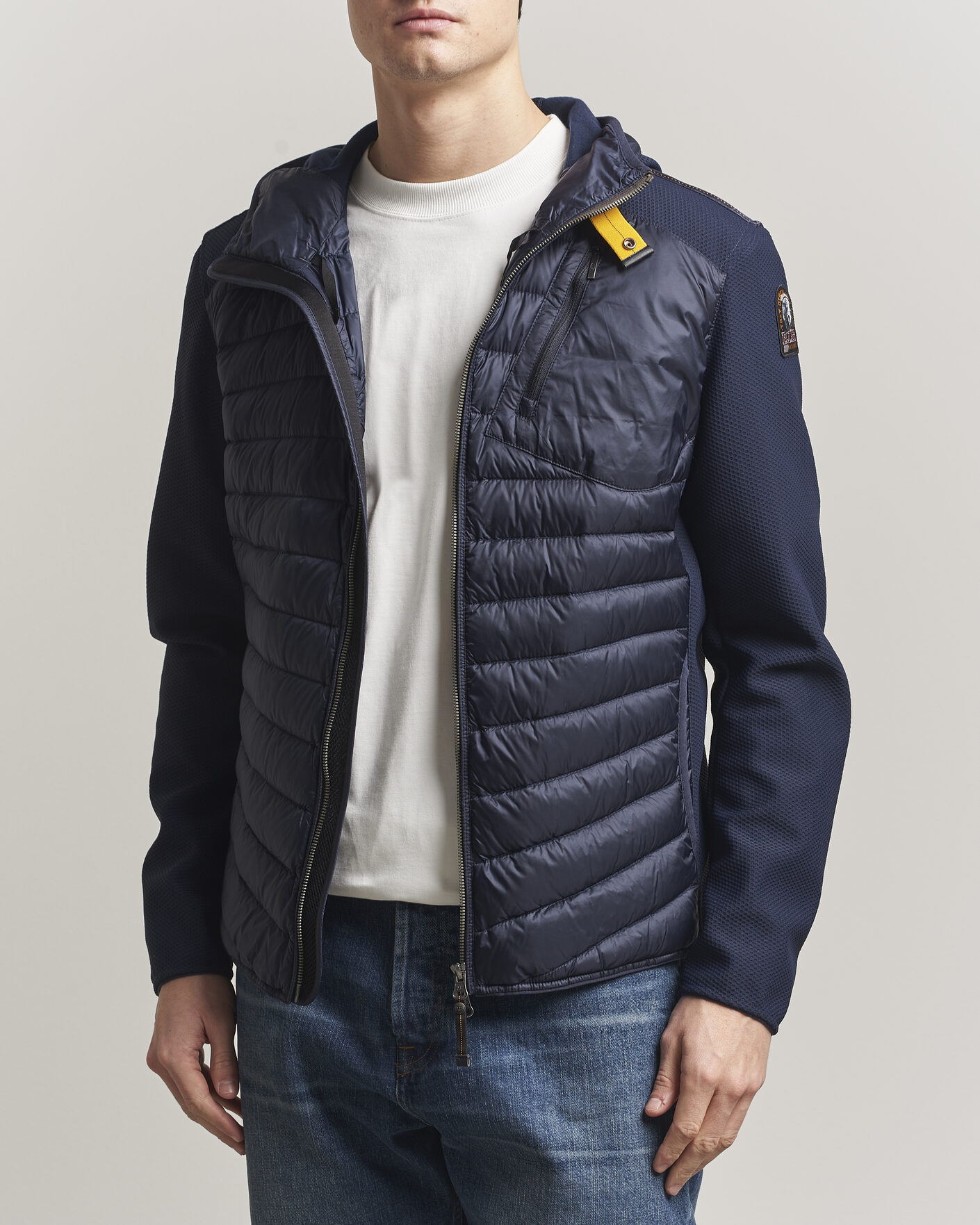 Heren | Jassen | Parajumpers | Nolan Mesh Hooded Hybrid Navy