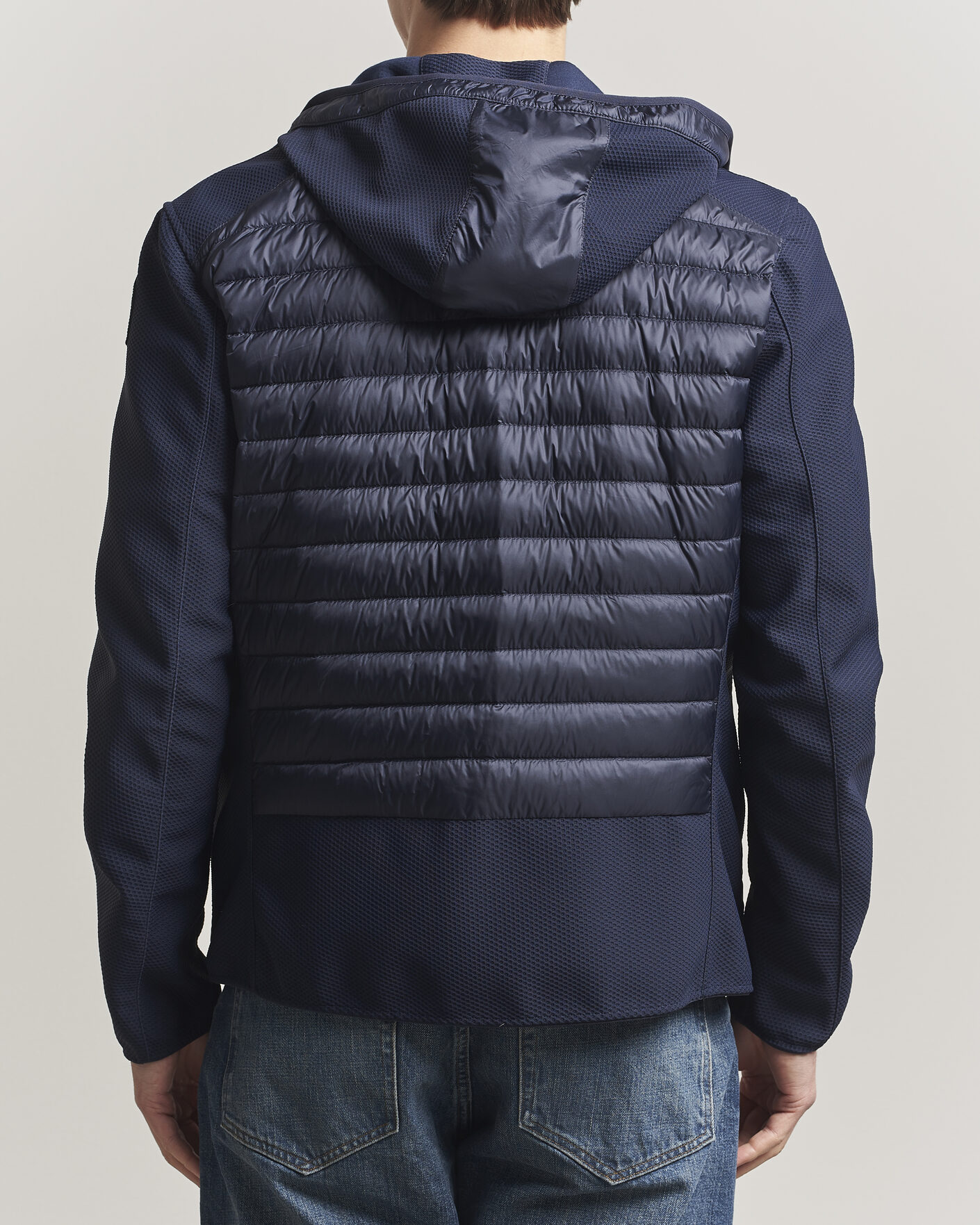 Heren | Jassen | Parajumpers | Nolan Mesh Hooded Hybrid Navy