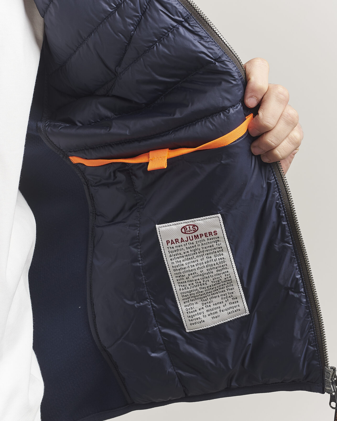 Heren | Jassen | Parajumpers | Nolan Mesh Hooded Hybrid Navy