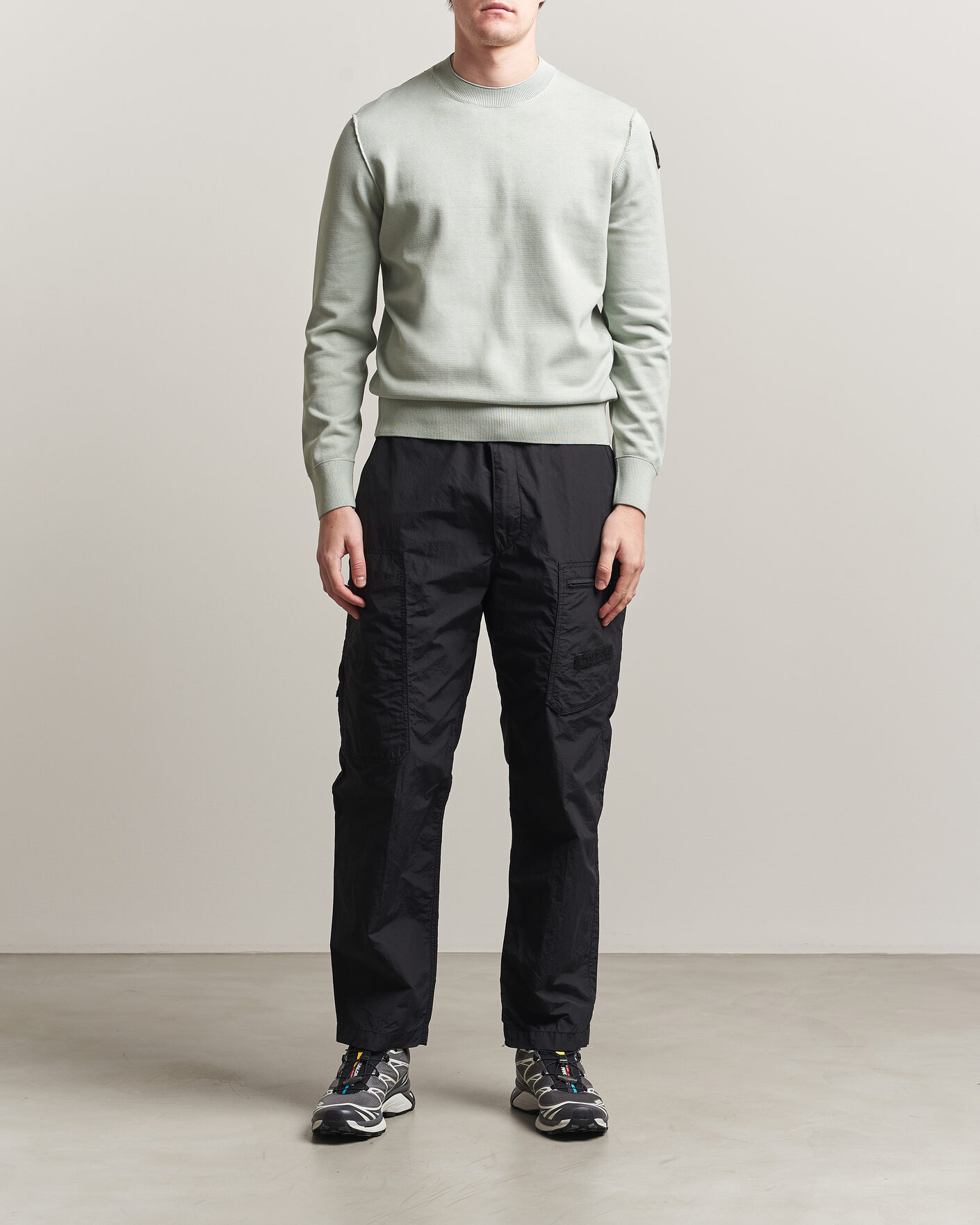 Heren | Truien | Parajumpers | Basic Braw Knitted Sweater Fresh Grey