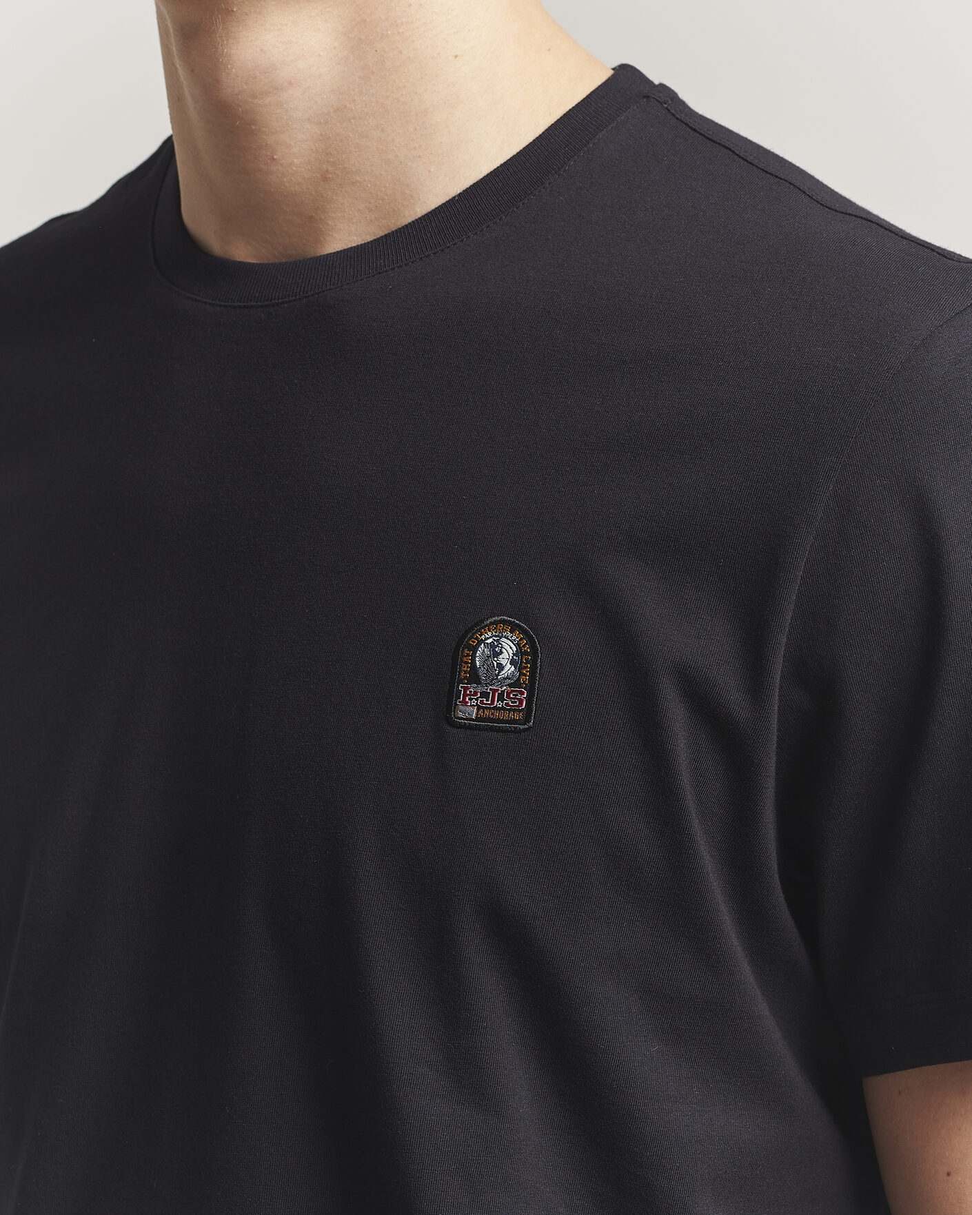 Heren | T-shirts | Parajumpers | Patch Crew Neck T-Shirt Black