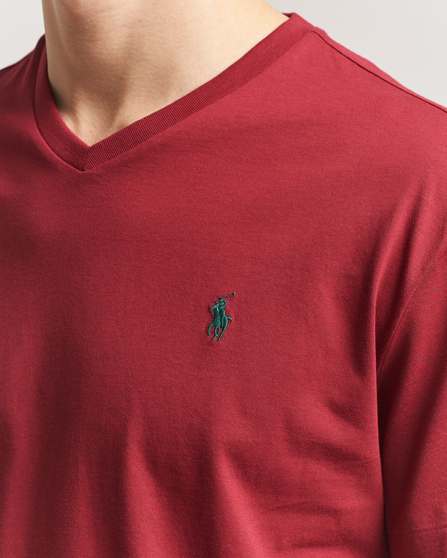 Heren | T-shirts | Polo Ralph Lauren | V-Neck T-Shirt Heritage Red