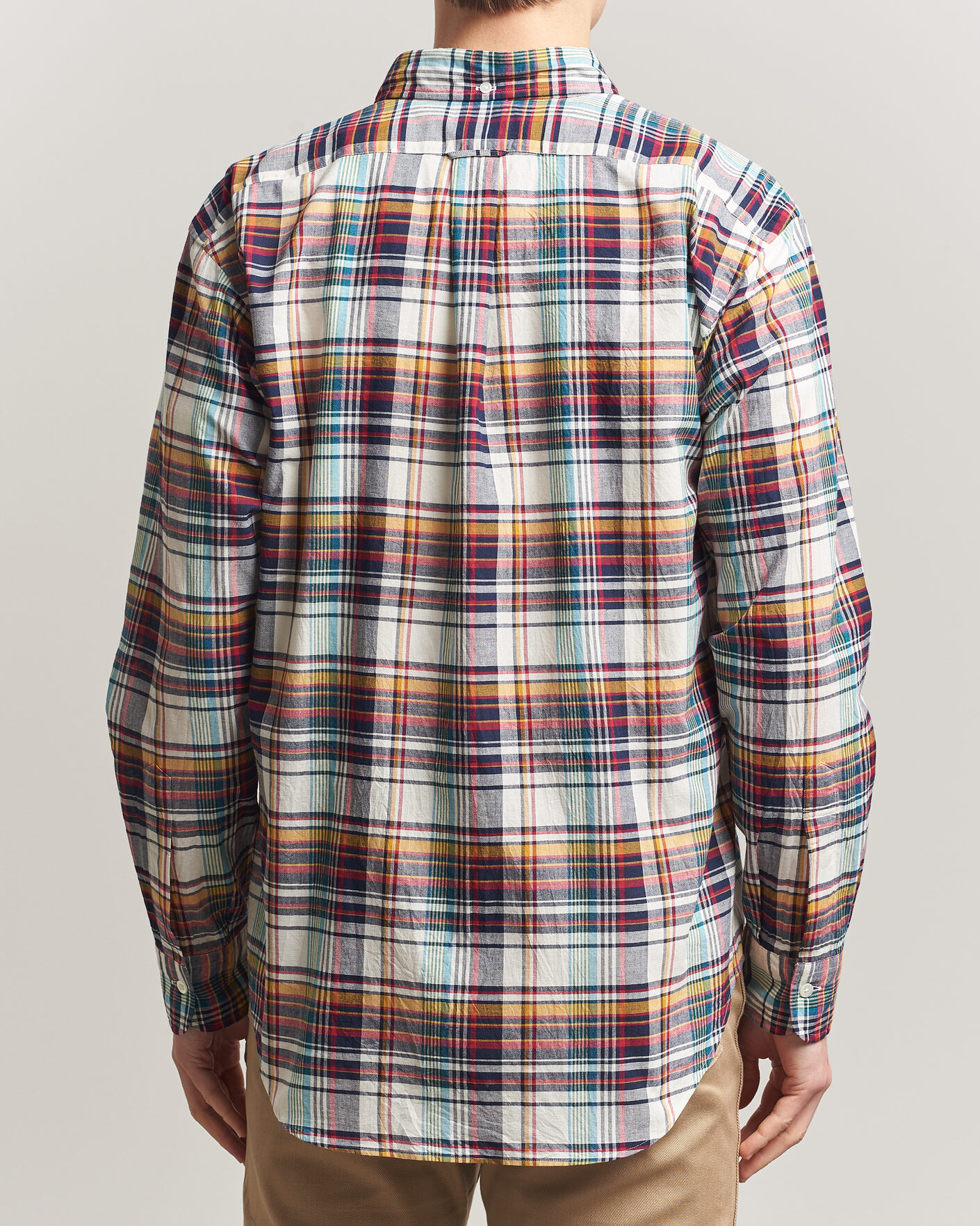 Heren | Overhemden | Kamakura Shirts | Vintage Ivy Button Down Shirt Yellow Madras