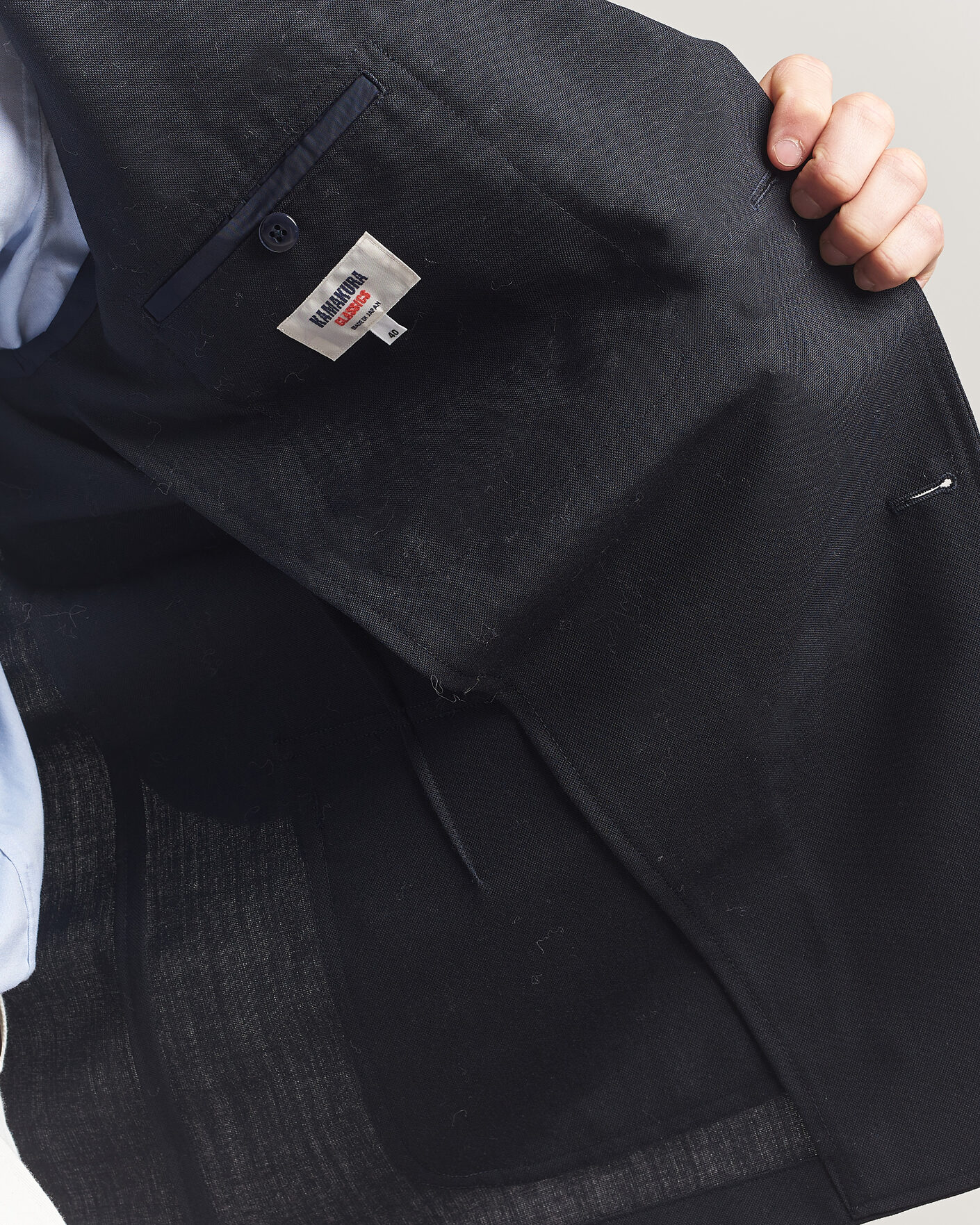 Heren | Blazers | Kamakura Shirts | Unstructured Ivy Blazer Navy