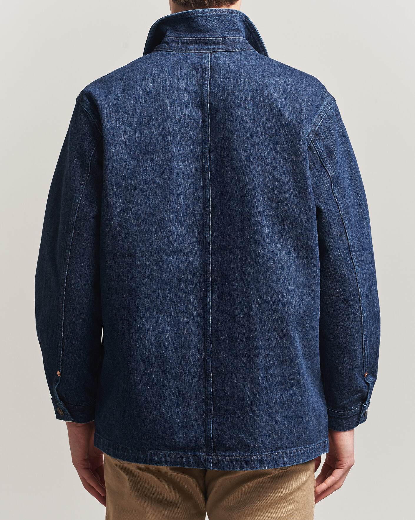Heren | Jassen | Kamakura Shirts | French Work Jacket Dark Denim