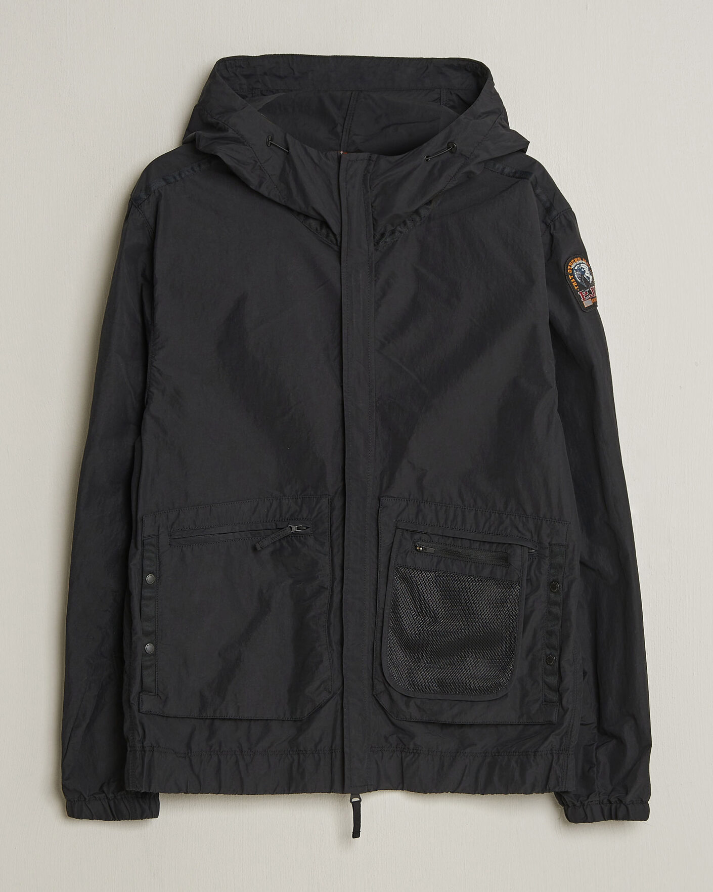 Heren | Jassen | Parajumpers | Rube Smash Peached Nylon Hooded Jacket Black