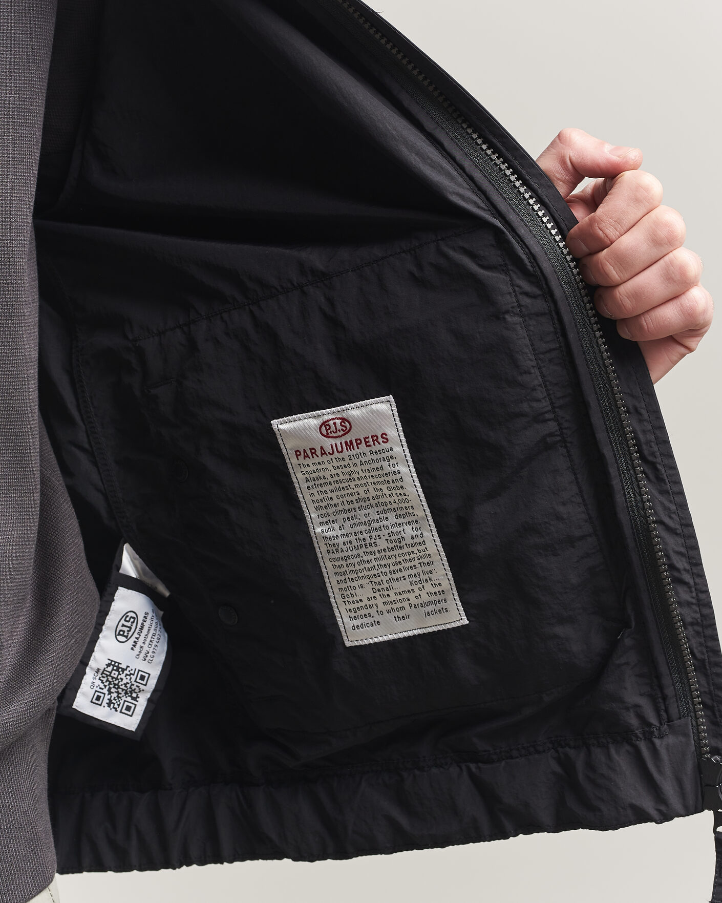 Heren | Jassen | Parajumpers | Rube Smash Peached Nylon Hooded Jacket Black