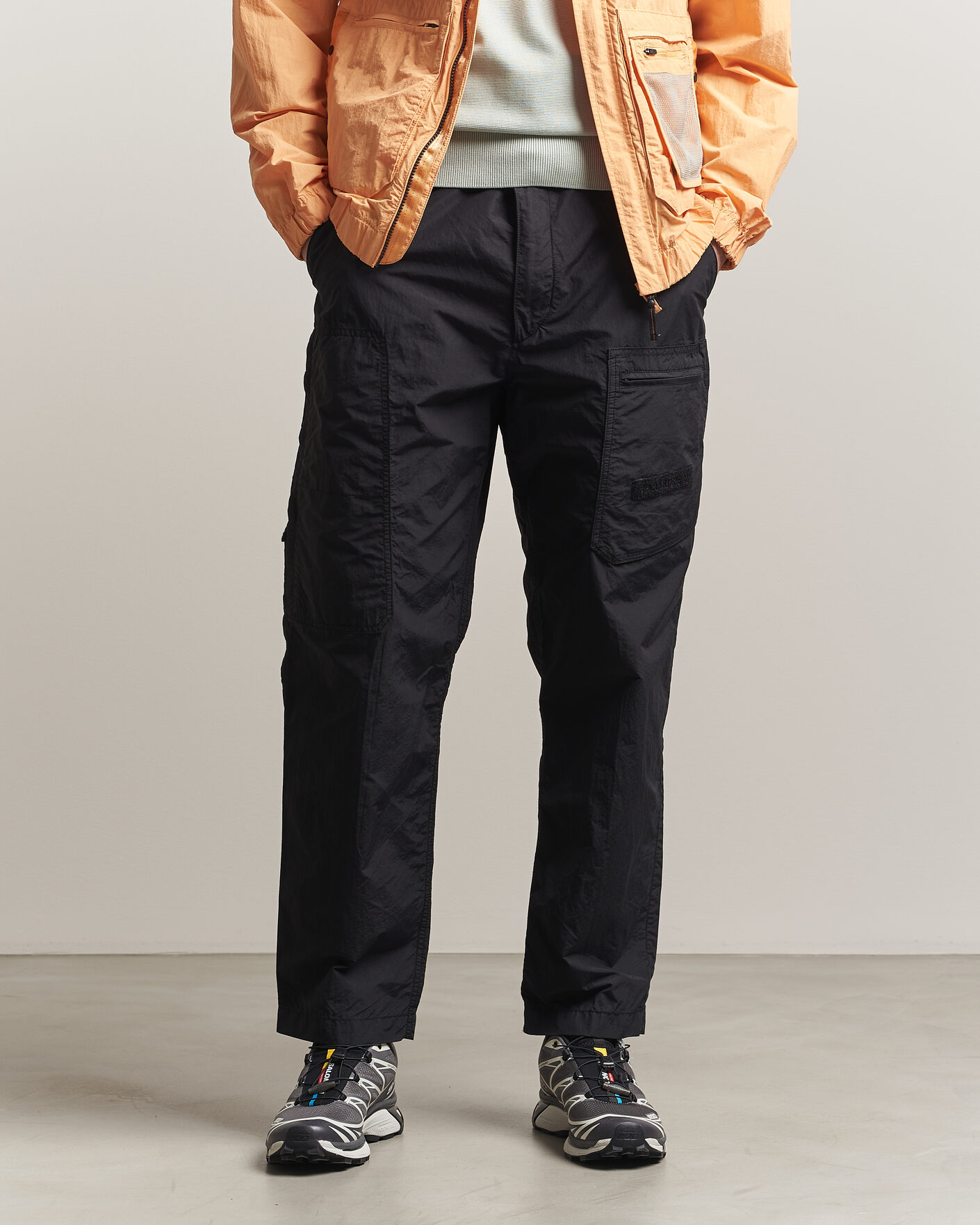 Heren | Broeken | Parajumpers | Lovel Smash Peached Nylon Pants Black