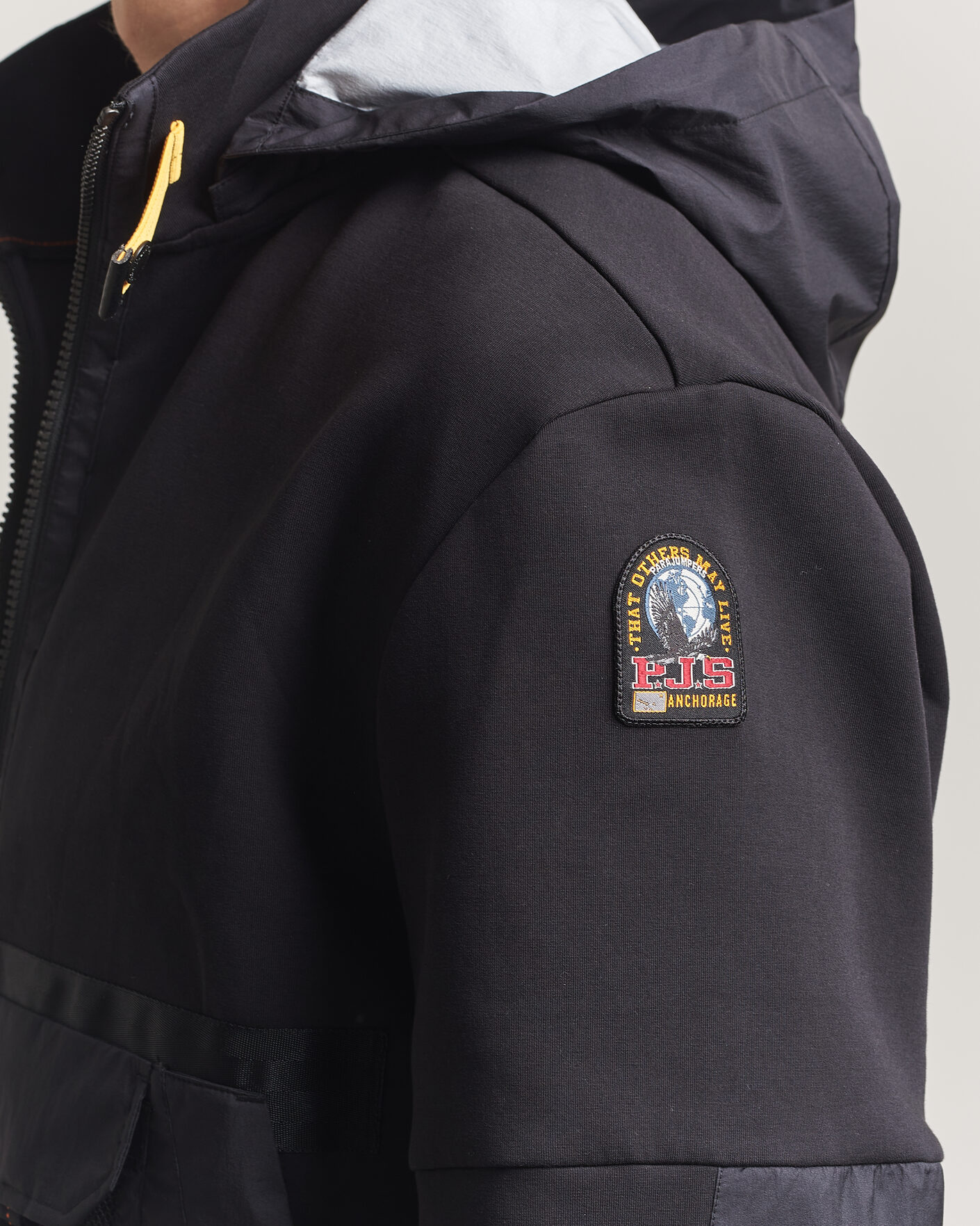 Heren | Jassen | Parajumpers | Kouga Evo Fleece Hooded Hybrid Jacket Black