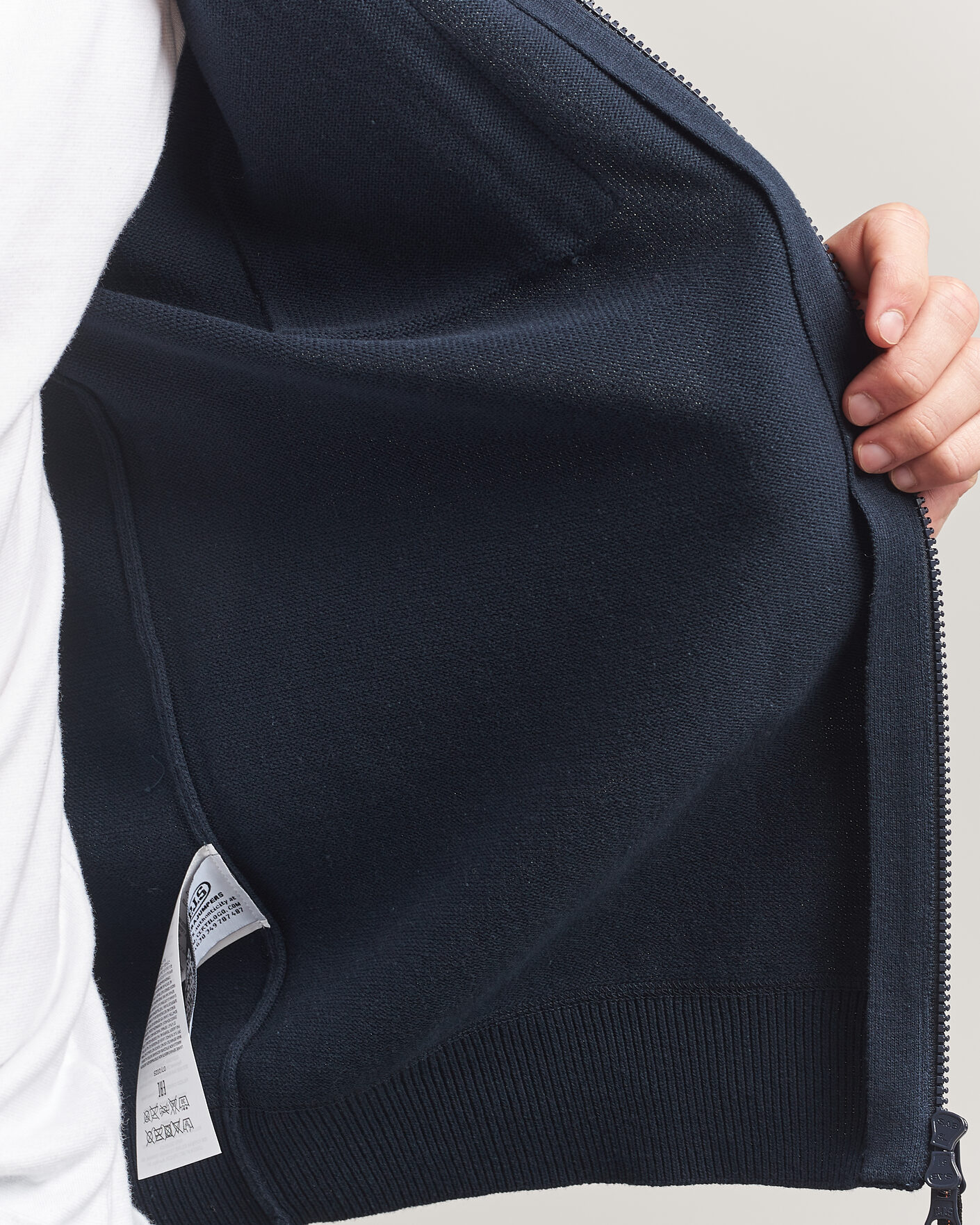 Heren | Jassen | Parajumpers | Bargany Rescue Knitted Hybrid Jacket Ink Blue