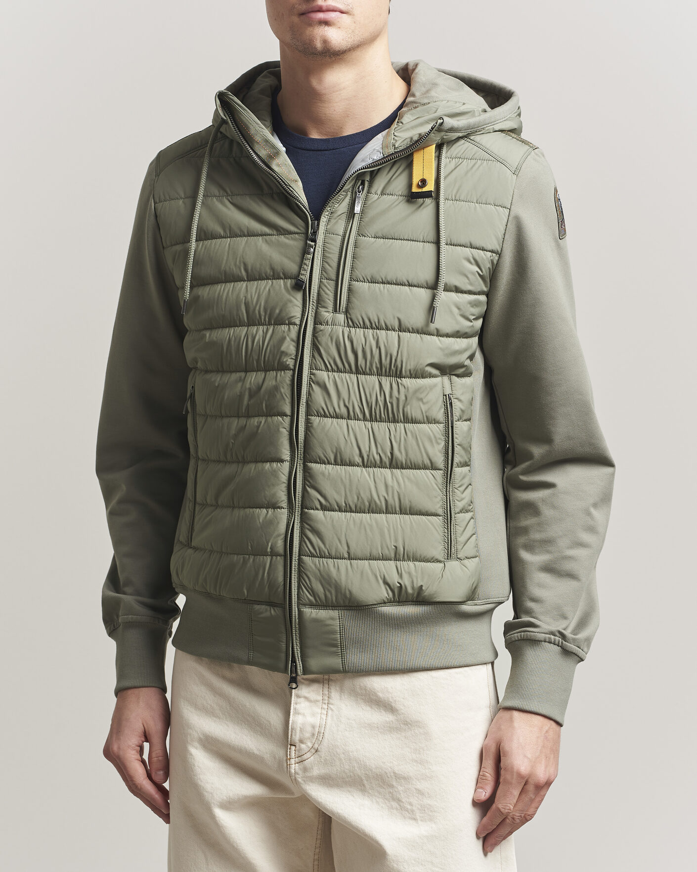 Heren | Jassen | Parajumpers | Ivor Hybrid Hooded Jacket Ashen Sage